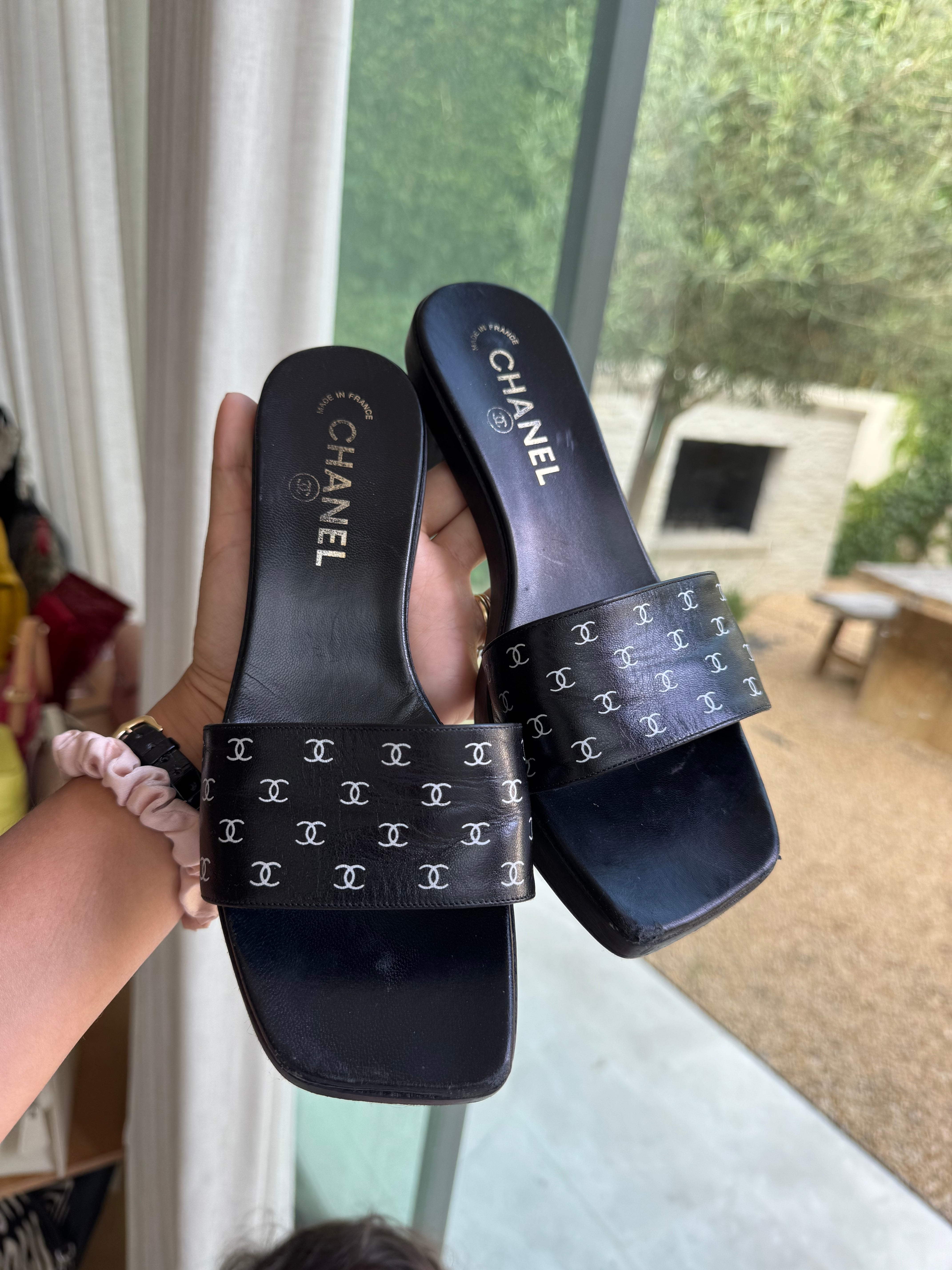 Chanel Vintage Mules 38