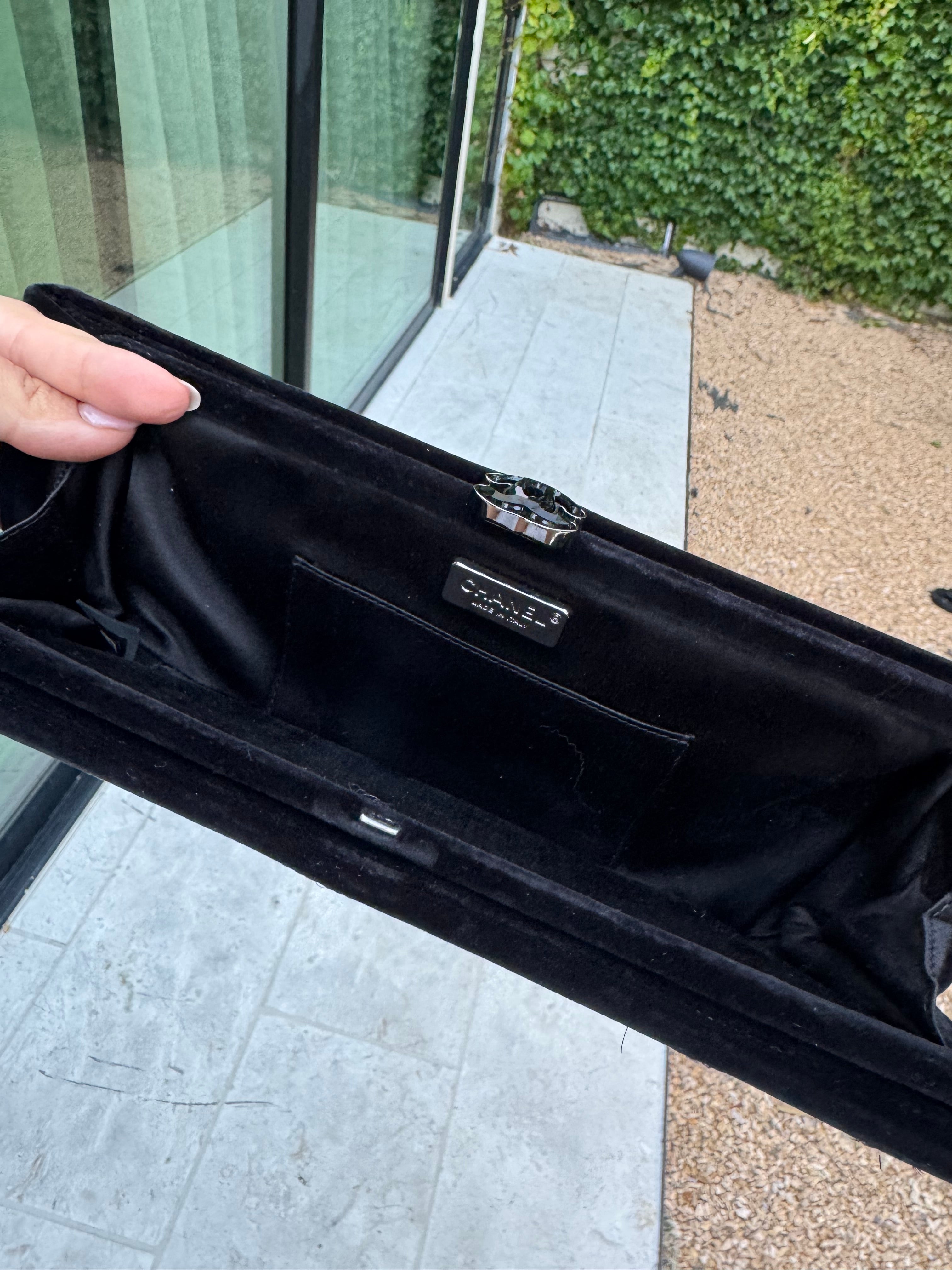 Chanel Butterfly Velvet Clutch