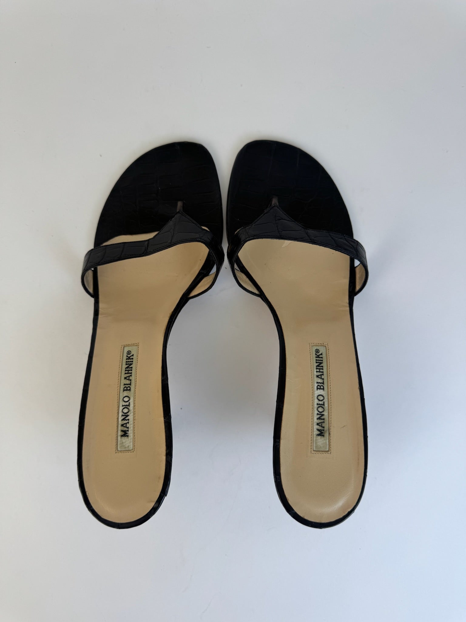 Manolo Blahnik Croc Slides 39