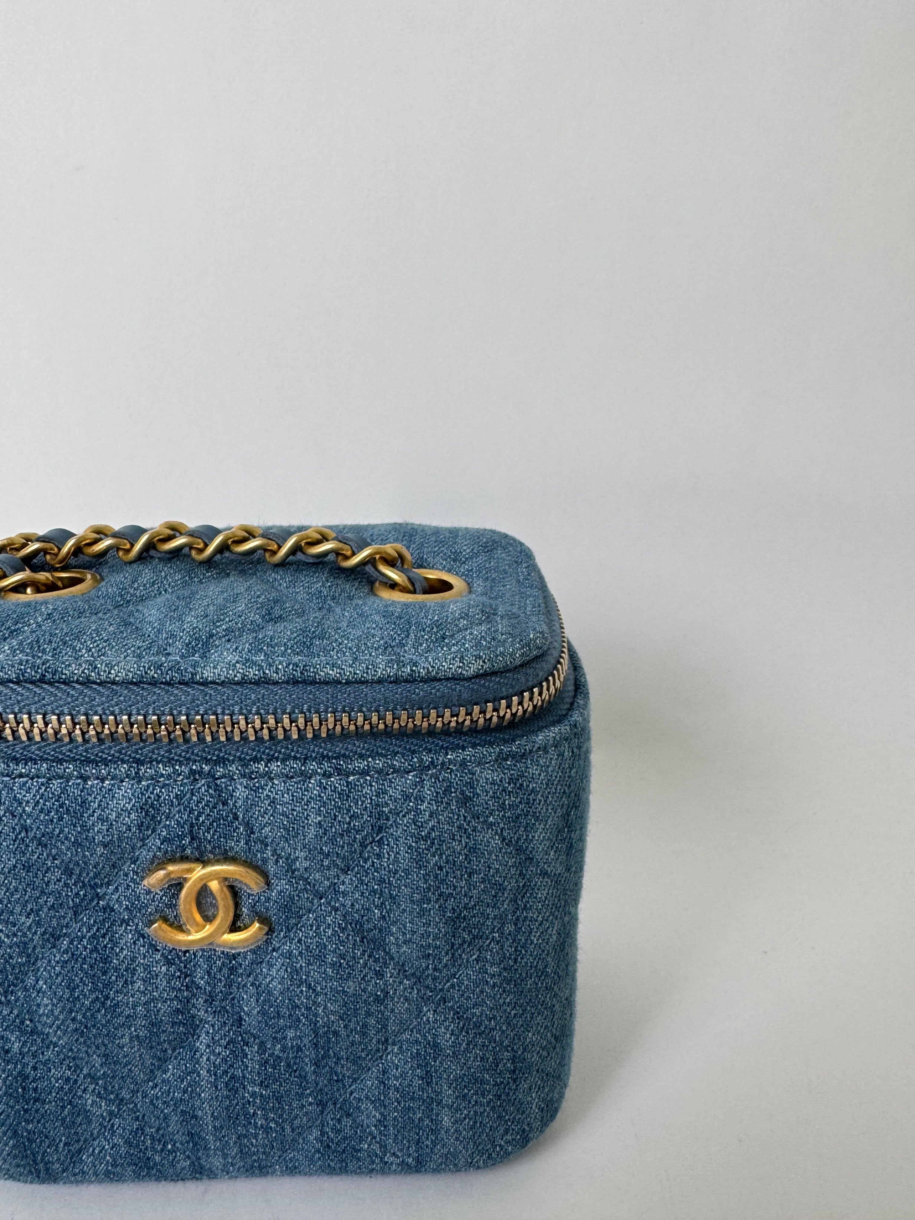 Chanel Denim Mini Vanity Bag Rare