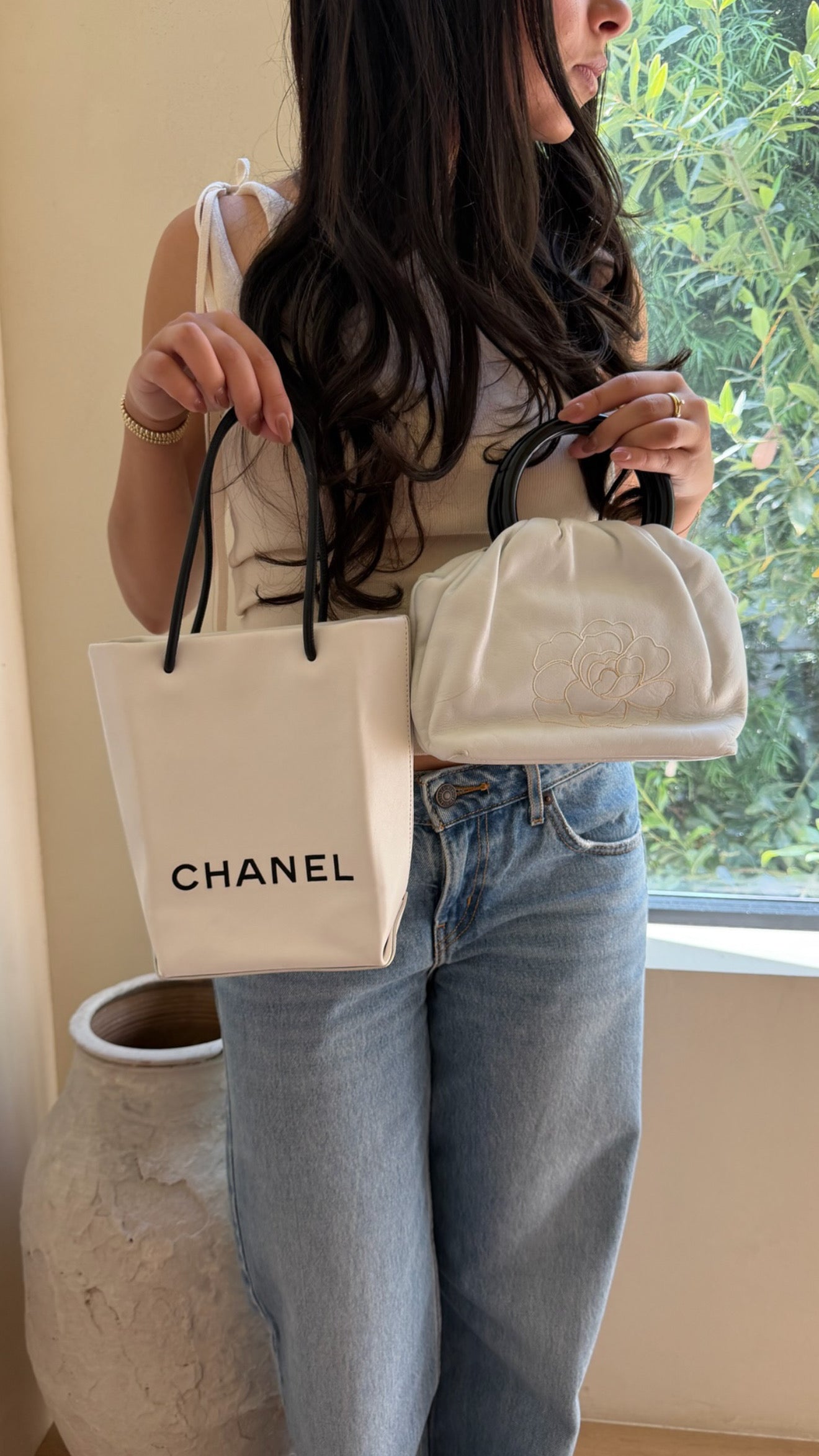 Chanel Vintage Camellia Handbag