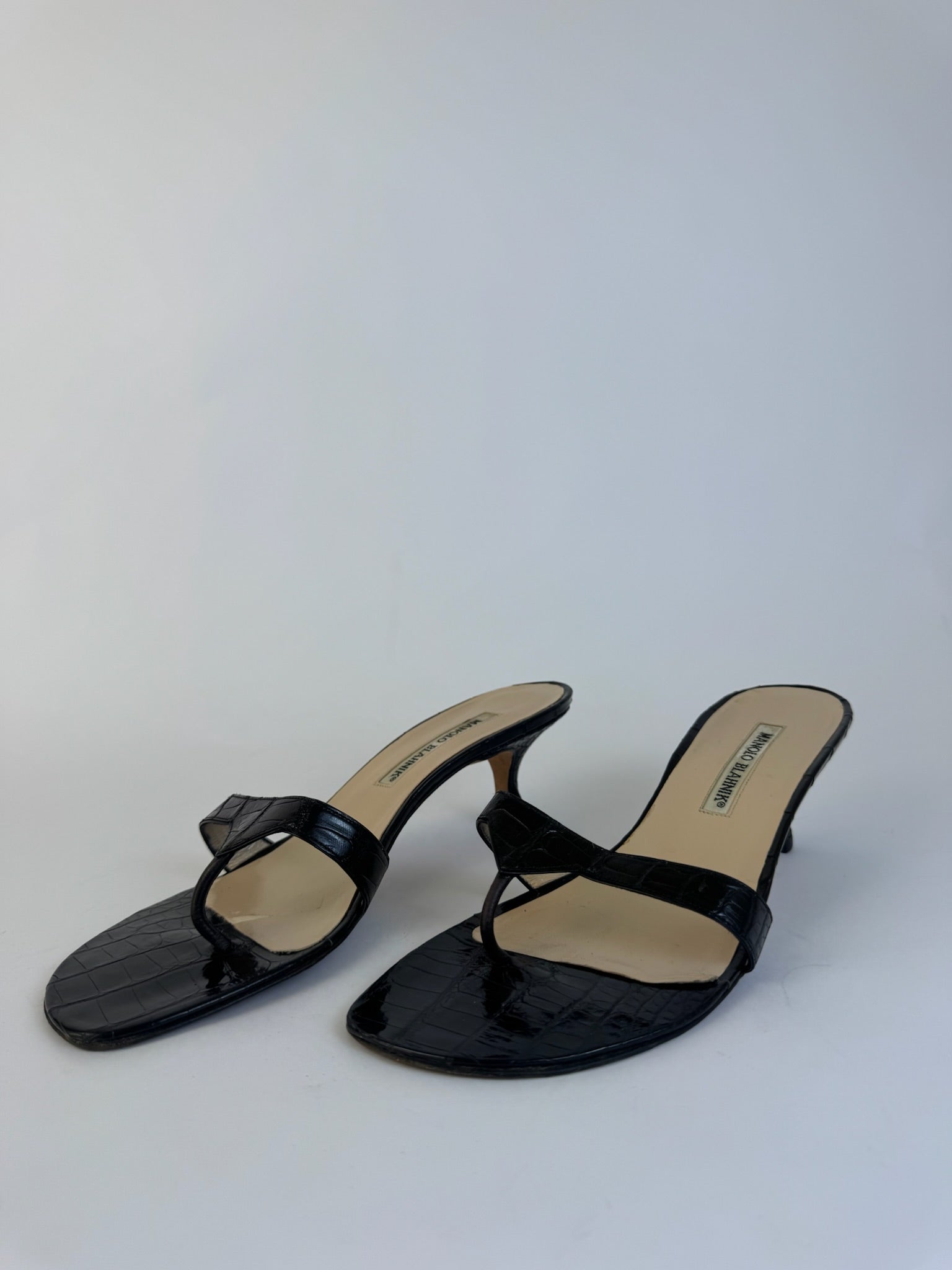 Manolo Blahnik Croc Slides 39