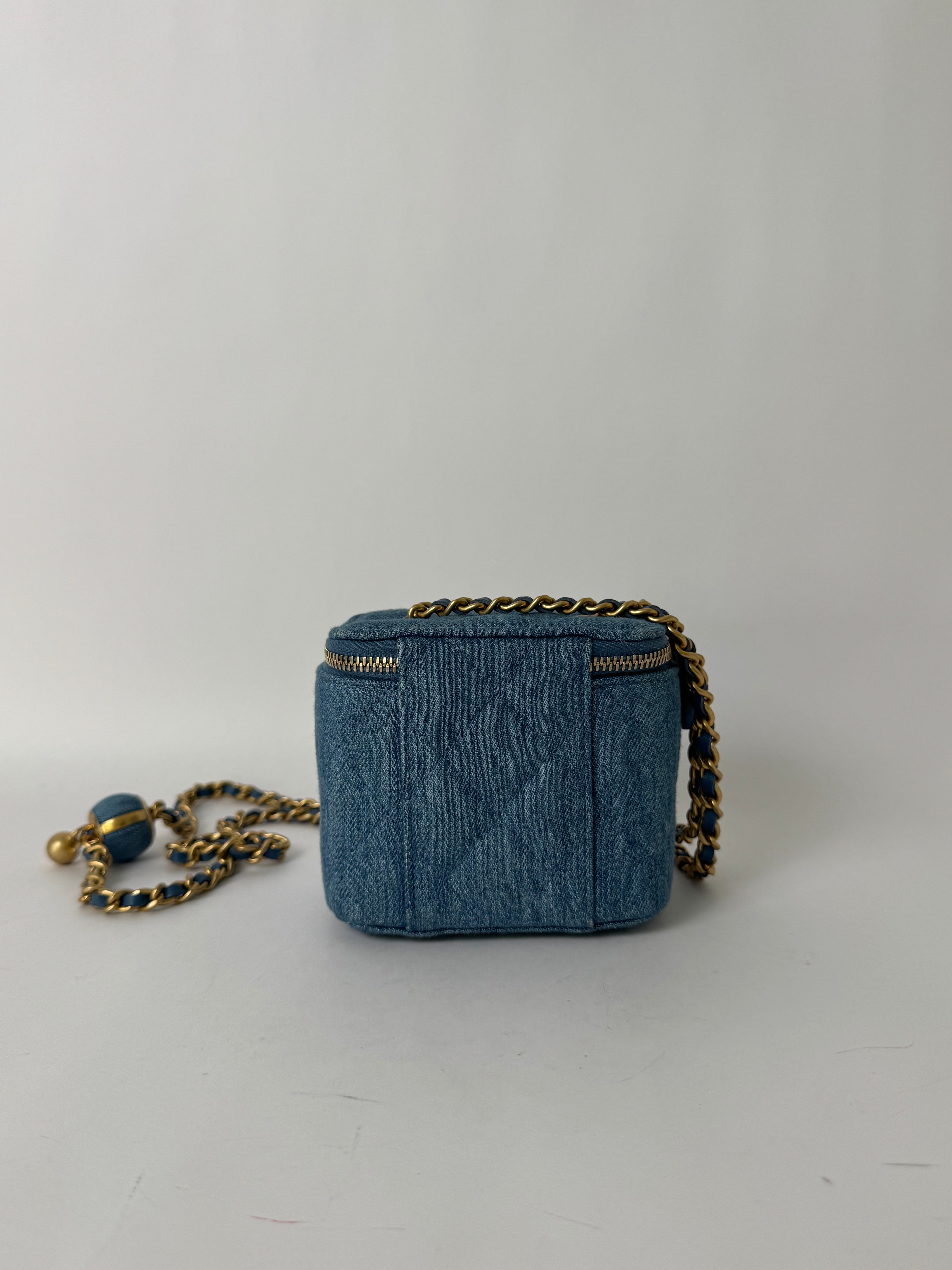 Chanel Denim Mini Vanity Bag Rare
