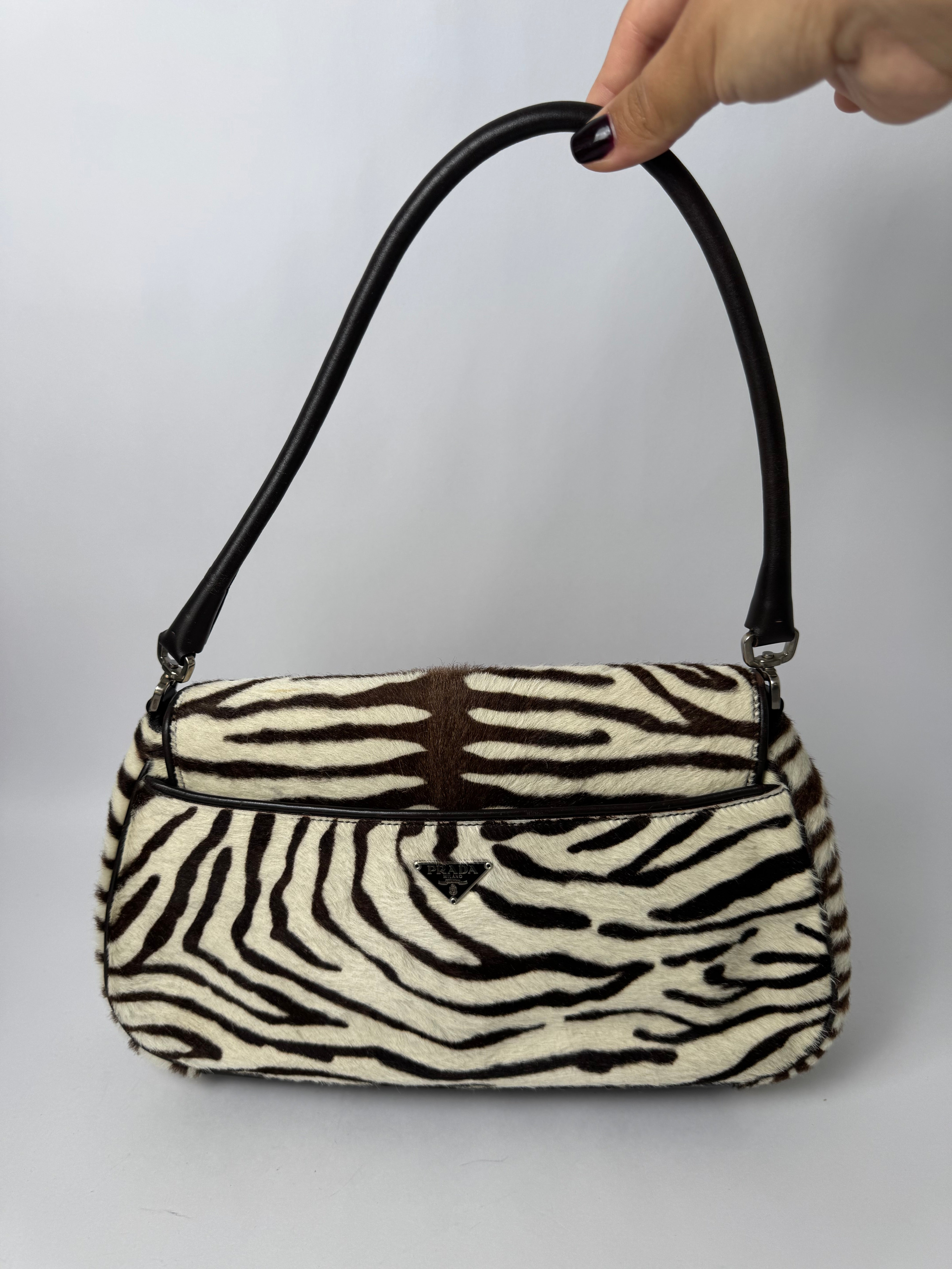 Prada Rare Pony Hair Shoulder Bag