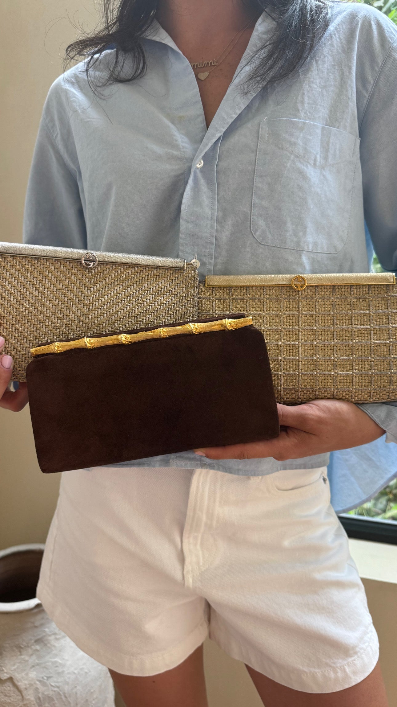 Gucci Vintage Woven Clutch