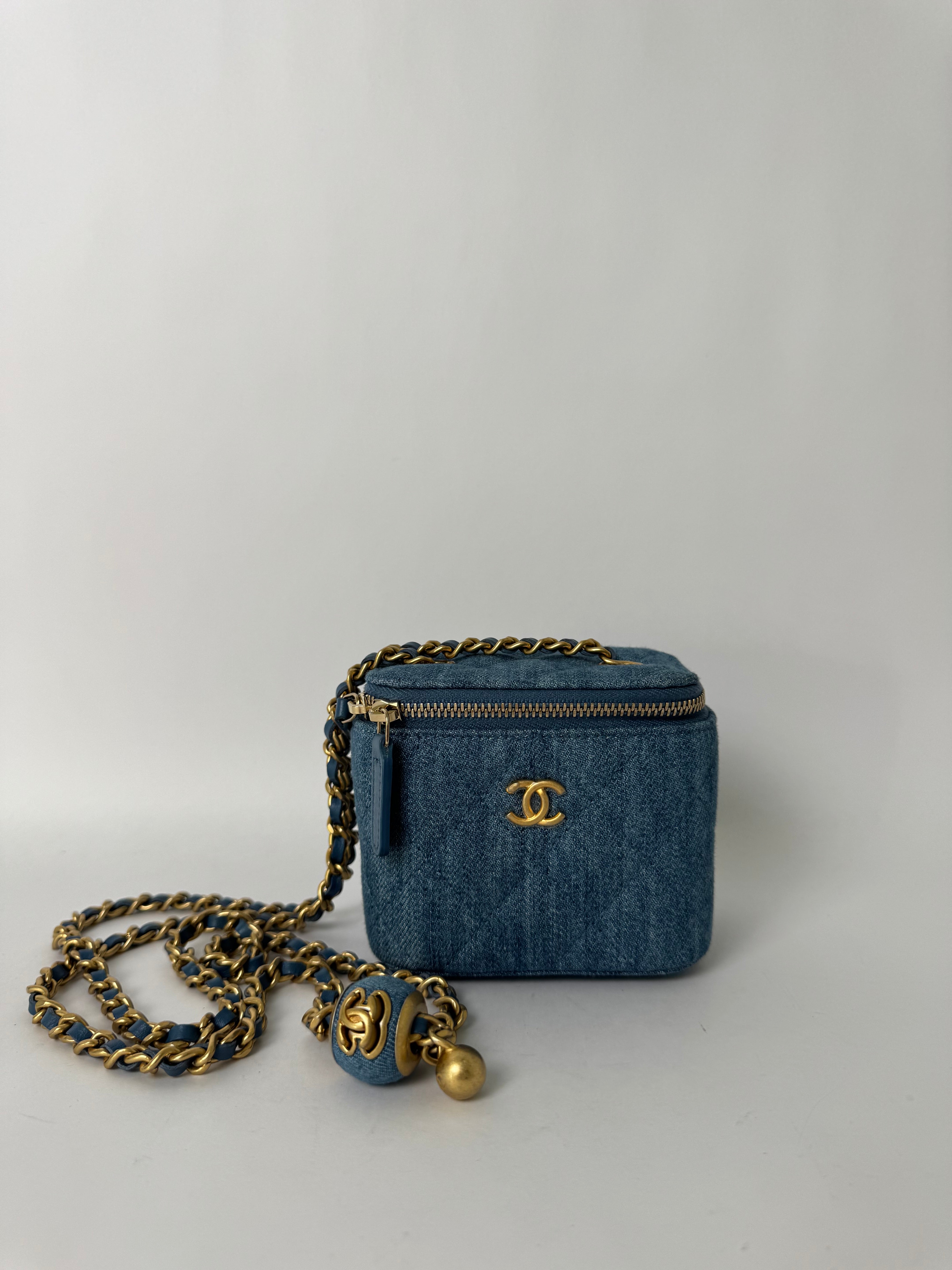 Chanel Denim Mini Vanity Bag Rare