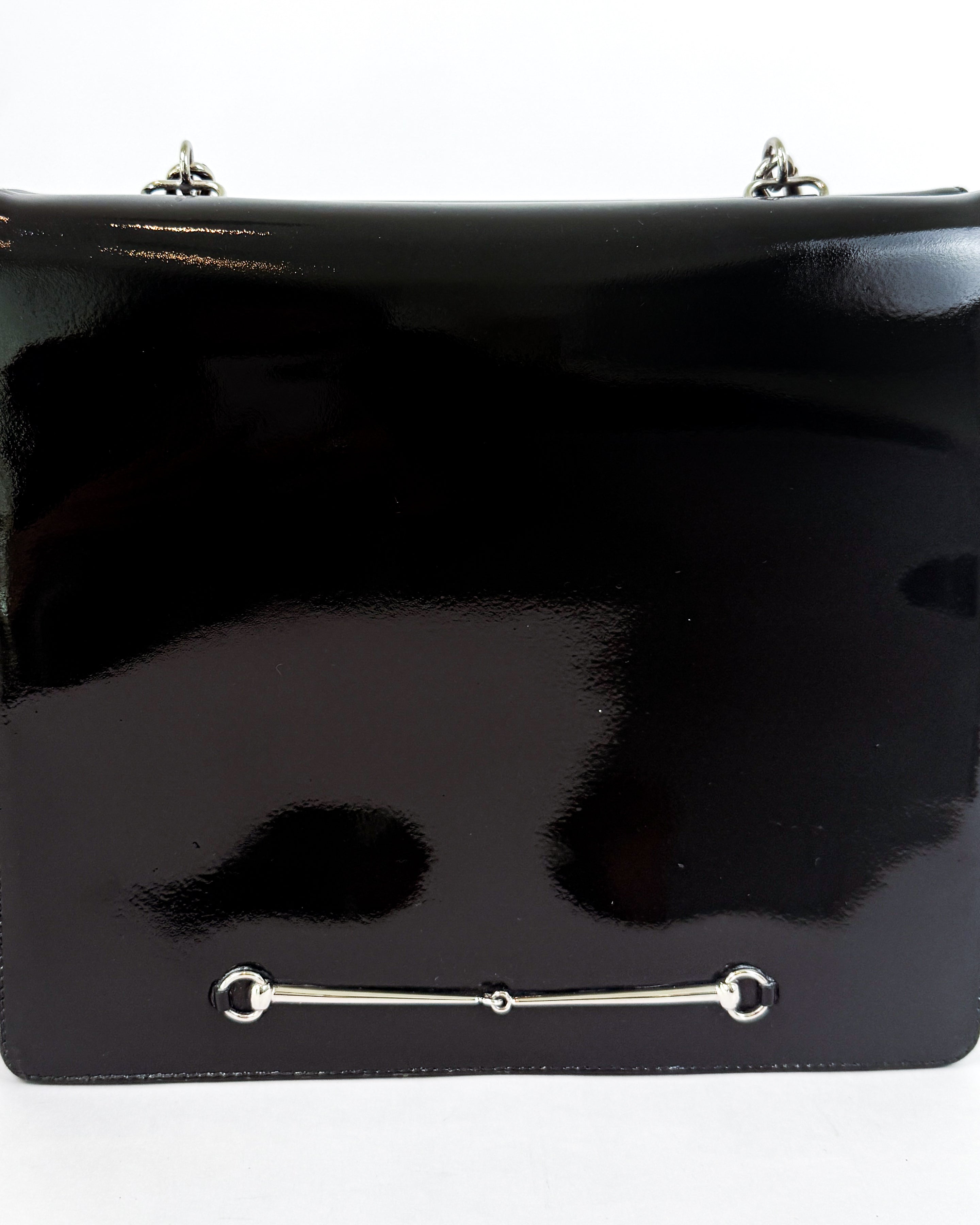 Gucci Tom Ford Slim Horsebit Clutch/Shoulder Bag Dark Green