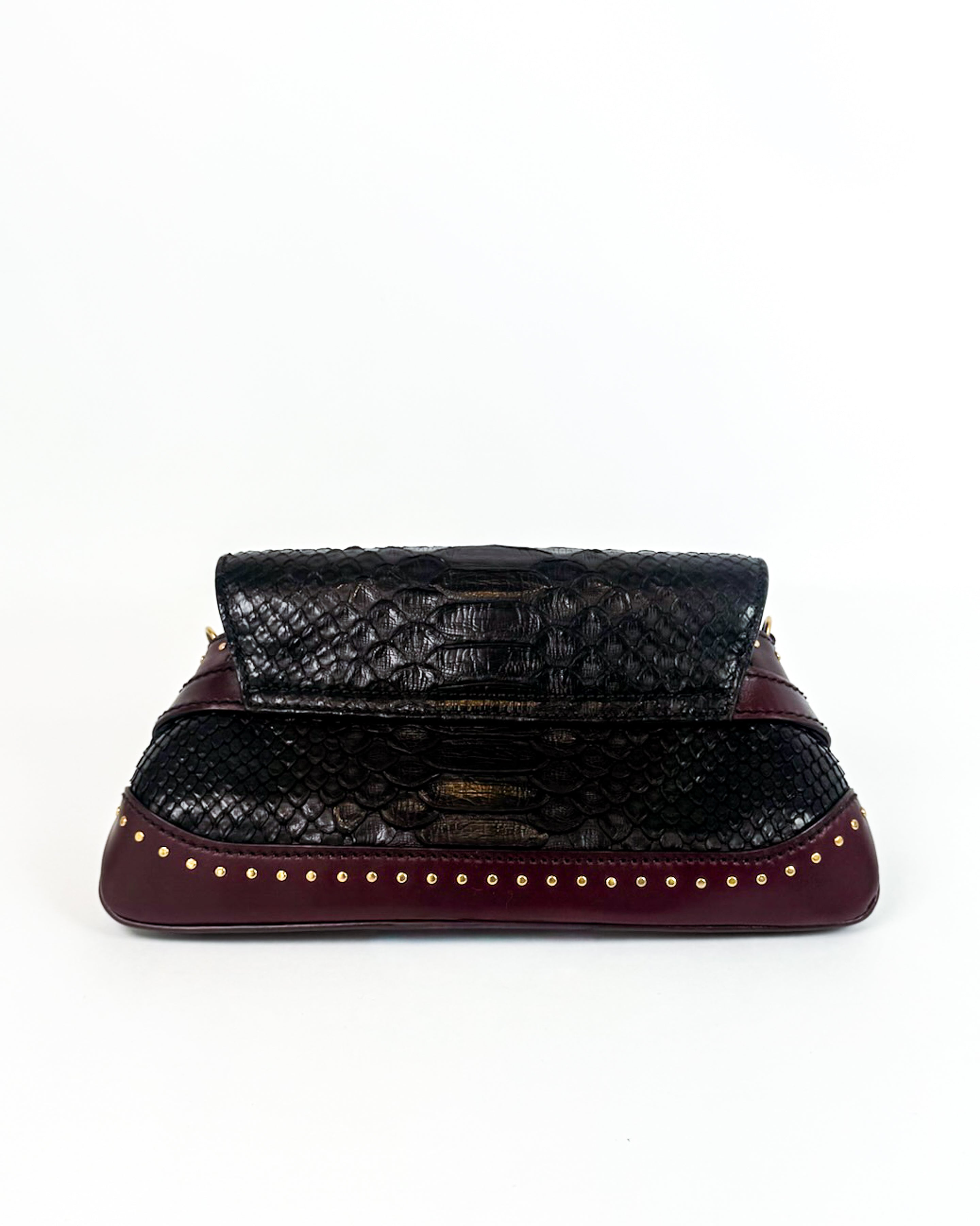 Gucci Python Horsebit Chain Shoulder Bag Rare