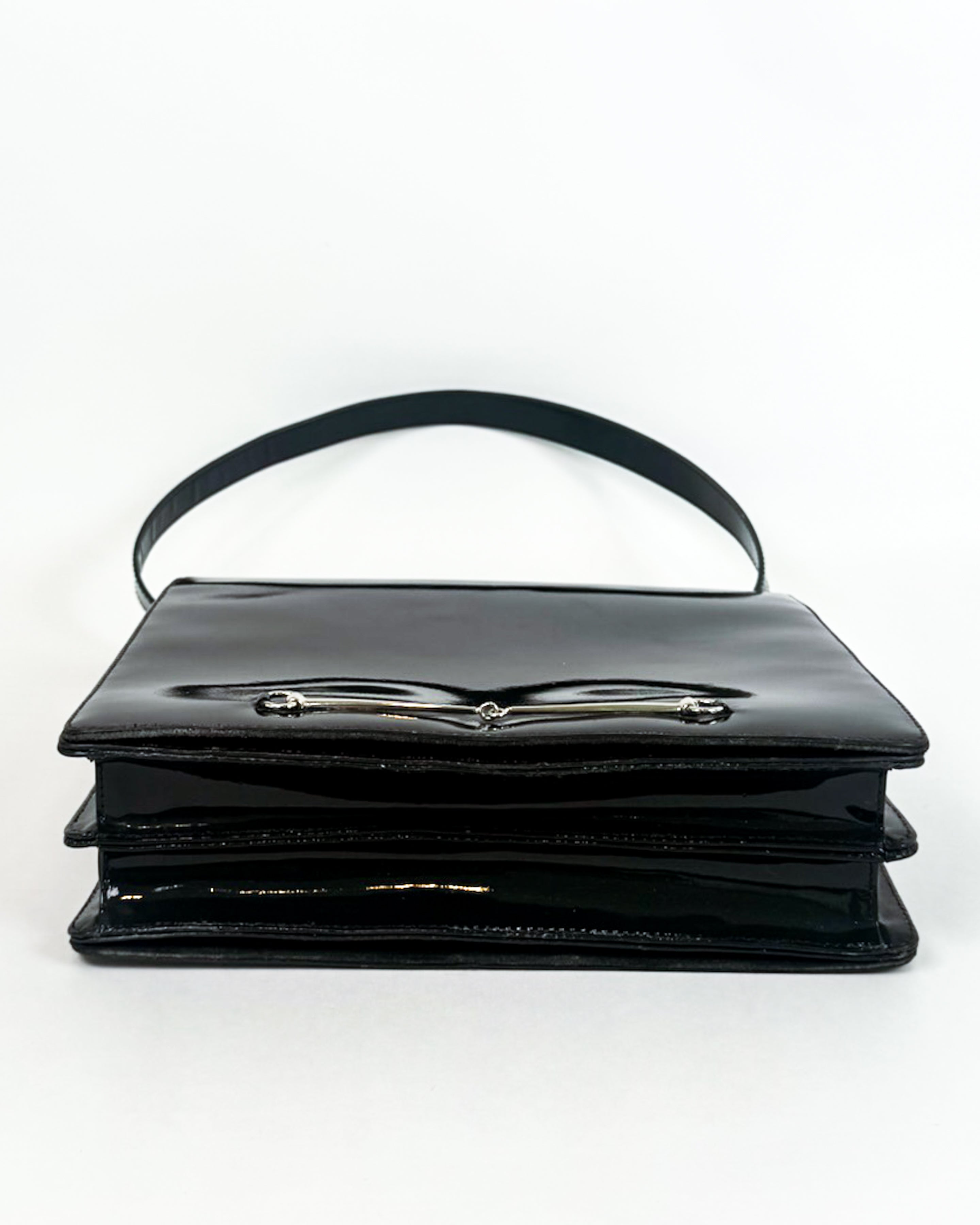 Gucci Tom Ford Slim Horsebit Clutch/Shoulder Bag Dark Green