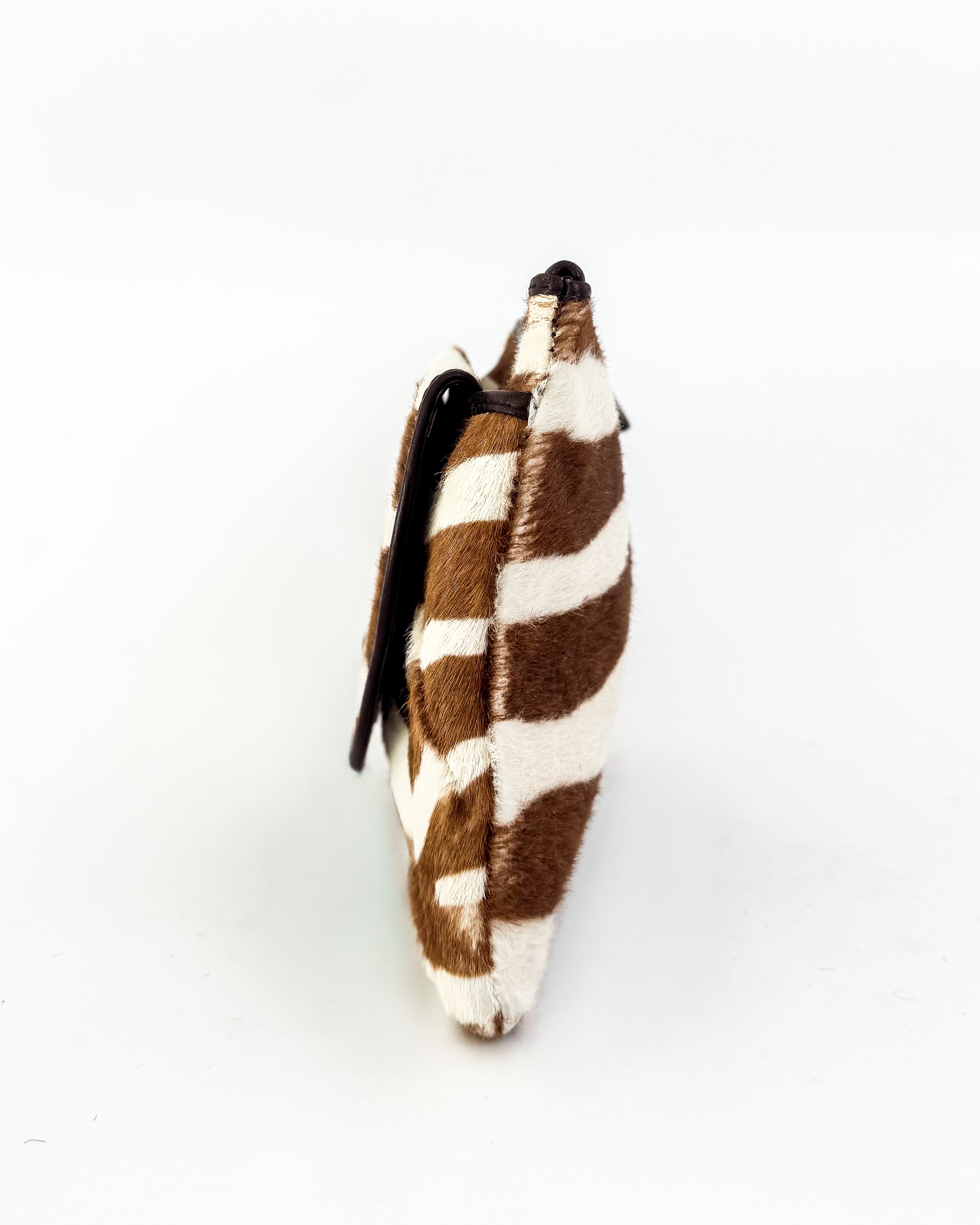Christian Dior Zebra Print Calf Hair Clutch