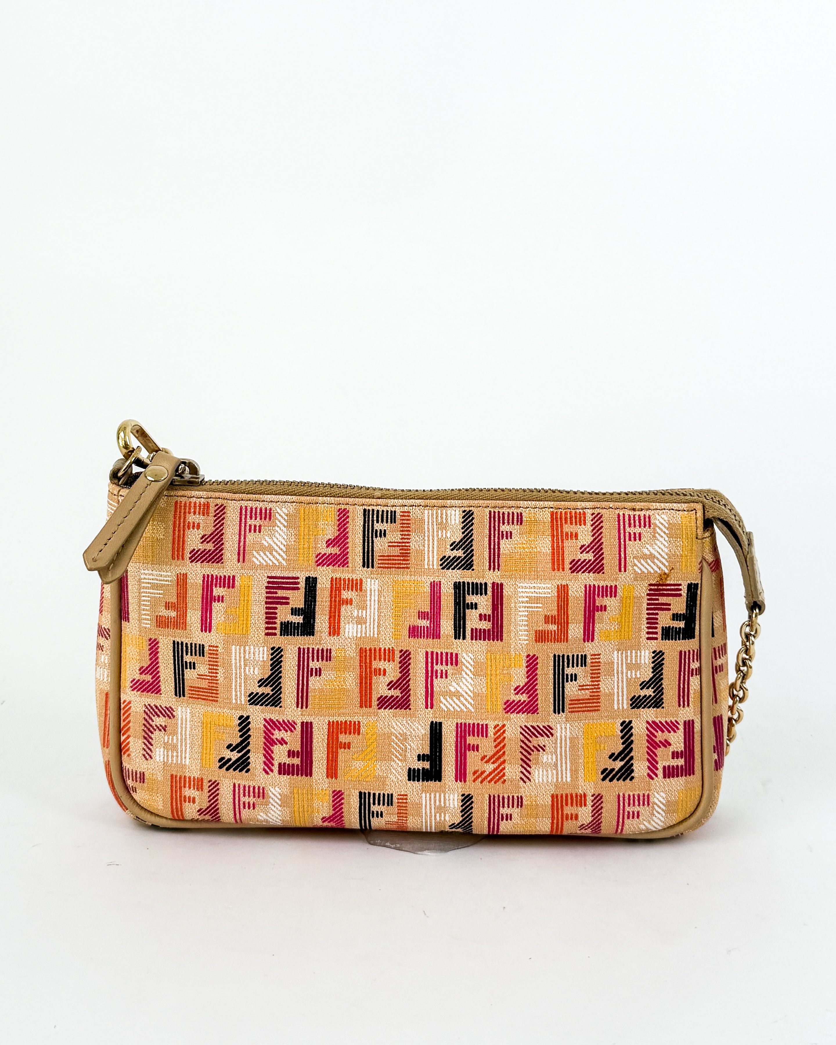 Fendi Multicolor Zucca Logo Shoulder Bag