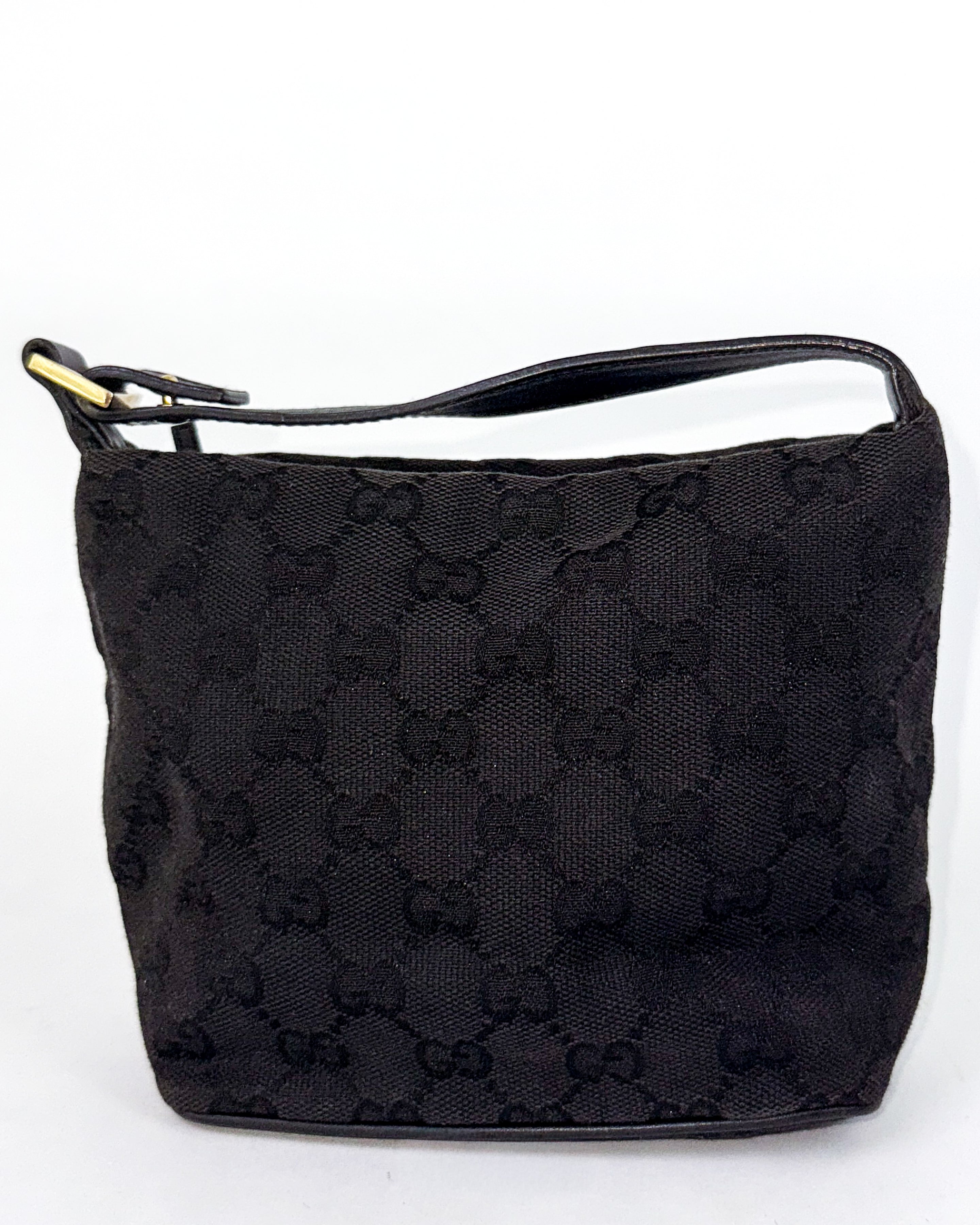 Gucci Black GG Canvas Handbag Small