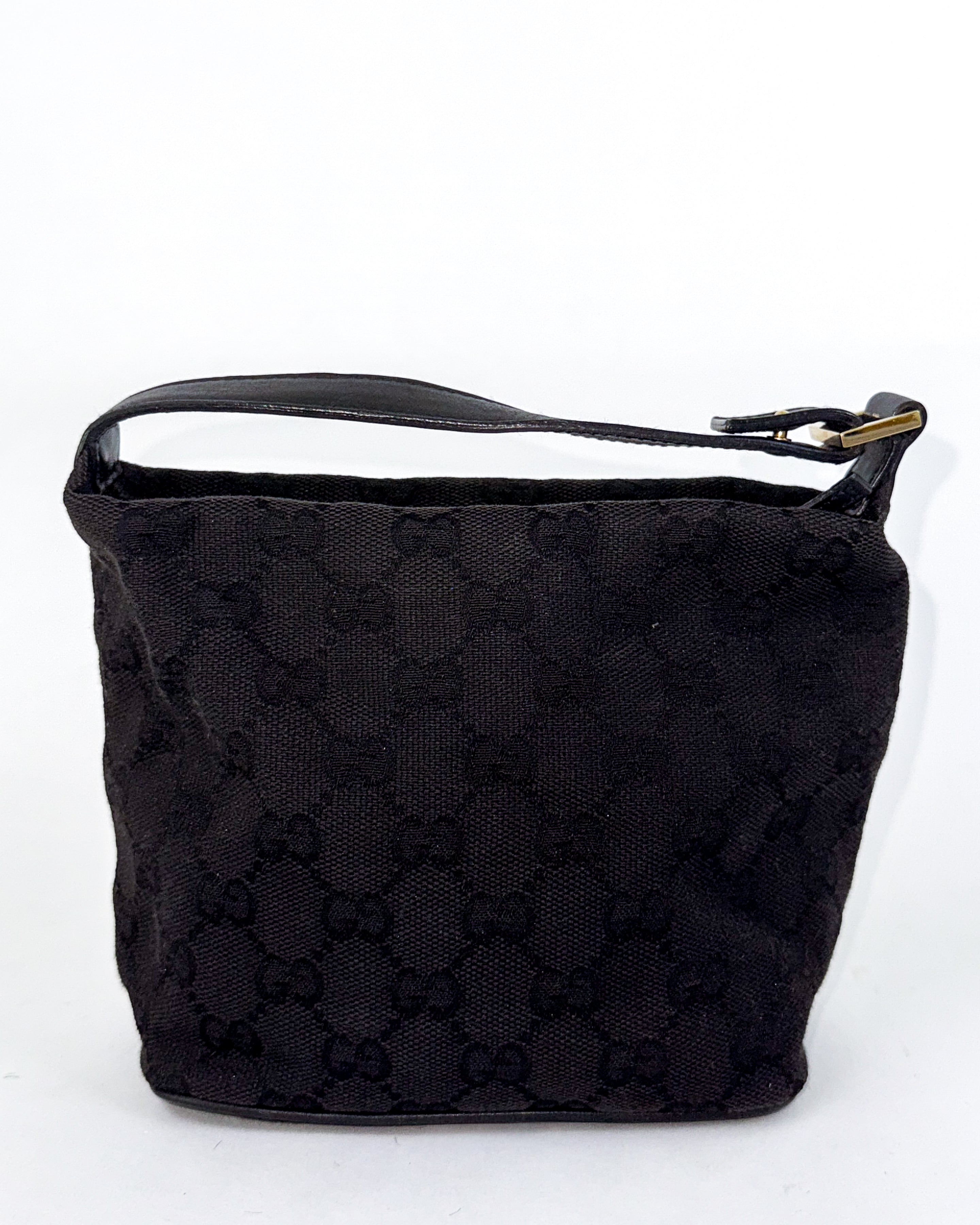 Gucci Black GG Canvas Handbag Small