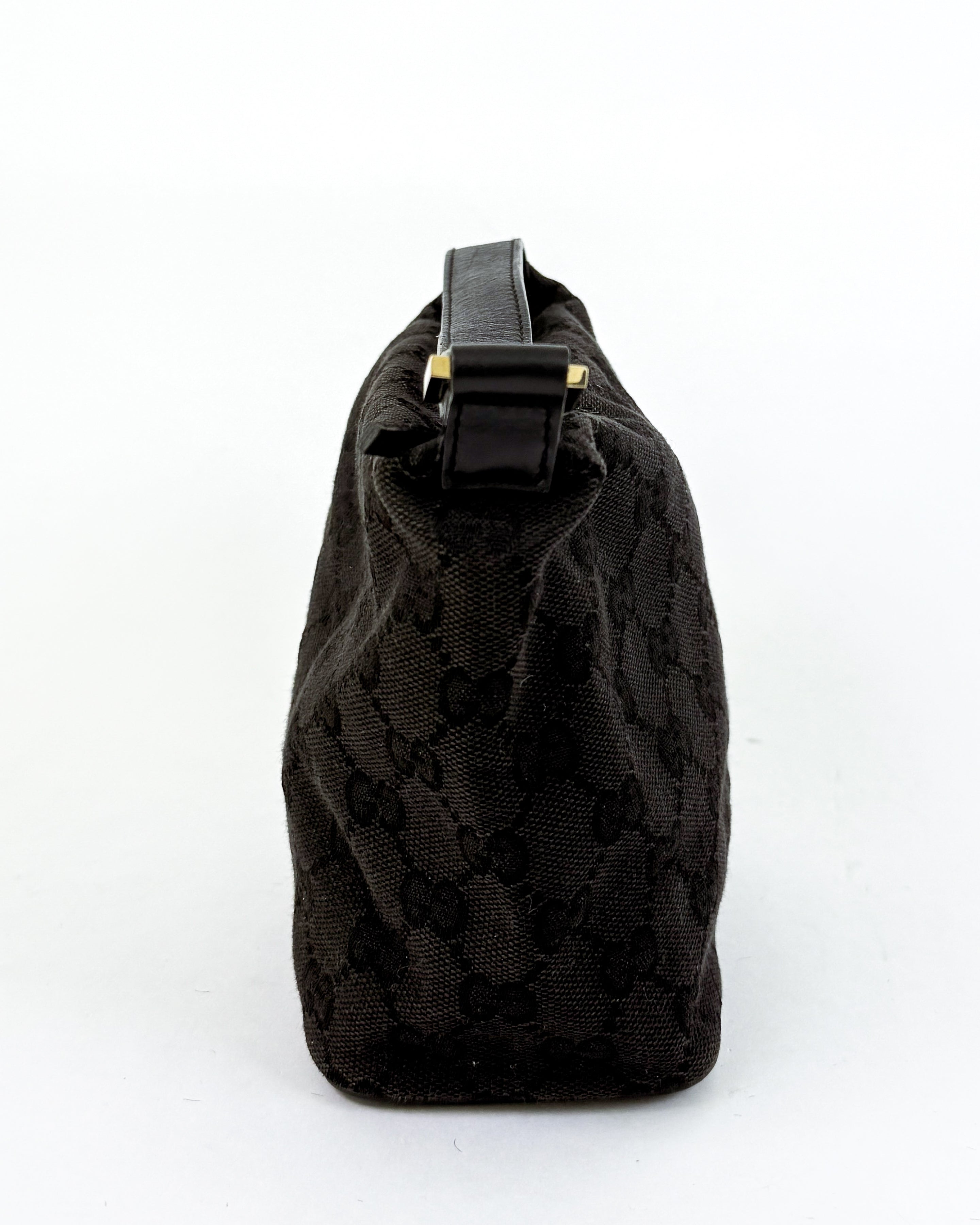 Gucci Black GG Canvas Handbag Small