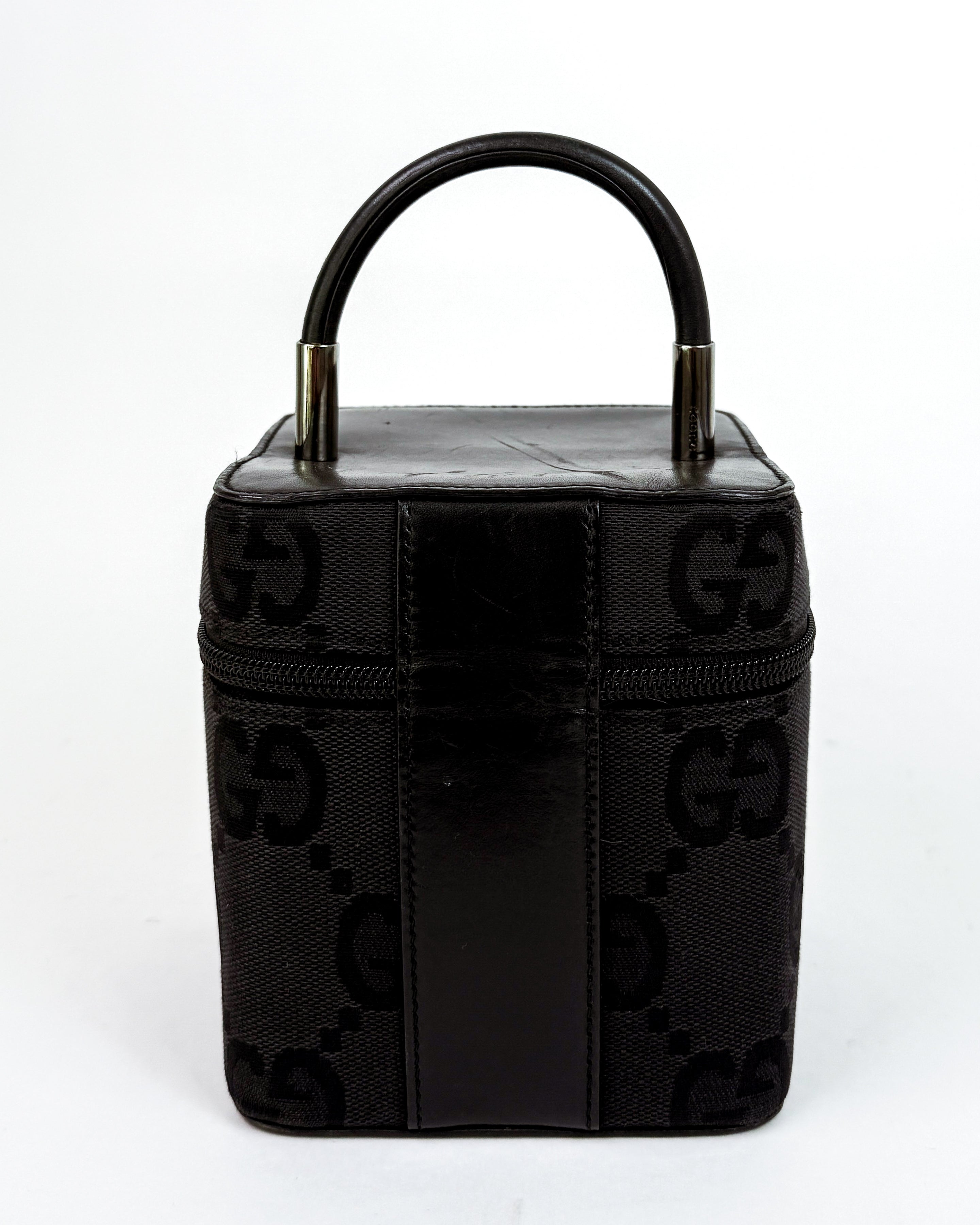 Gucci Black GG Vanity Bag
