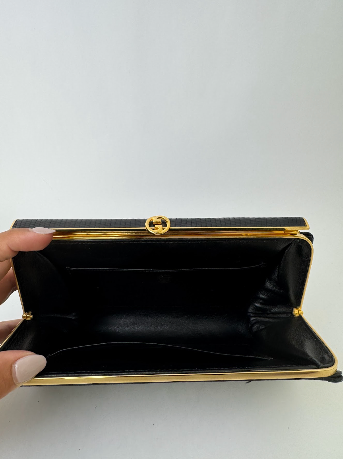 Gucci Vintage Lizard Clutch