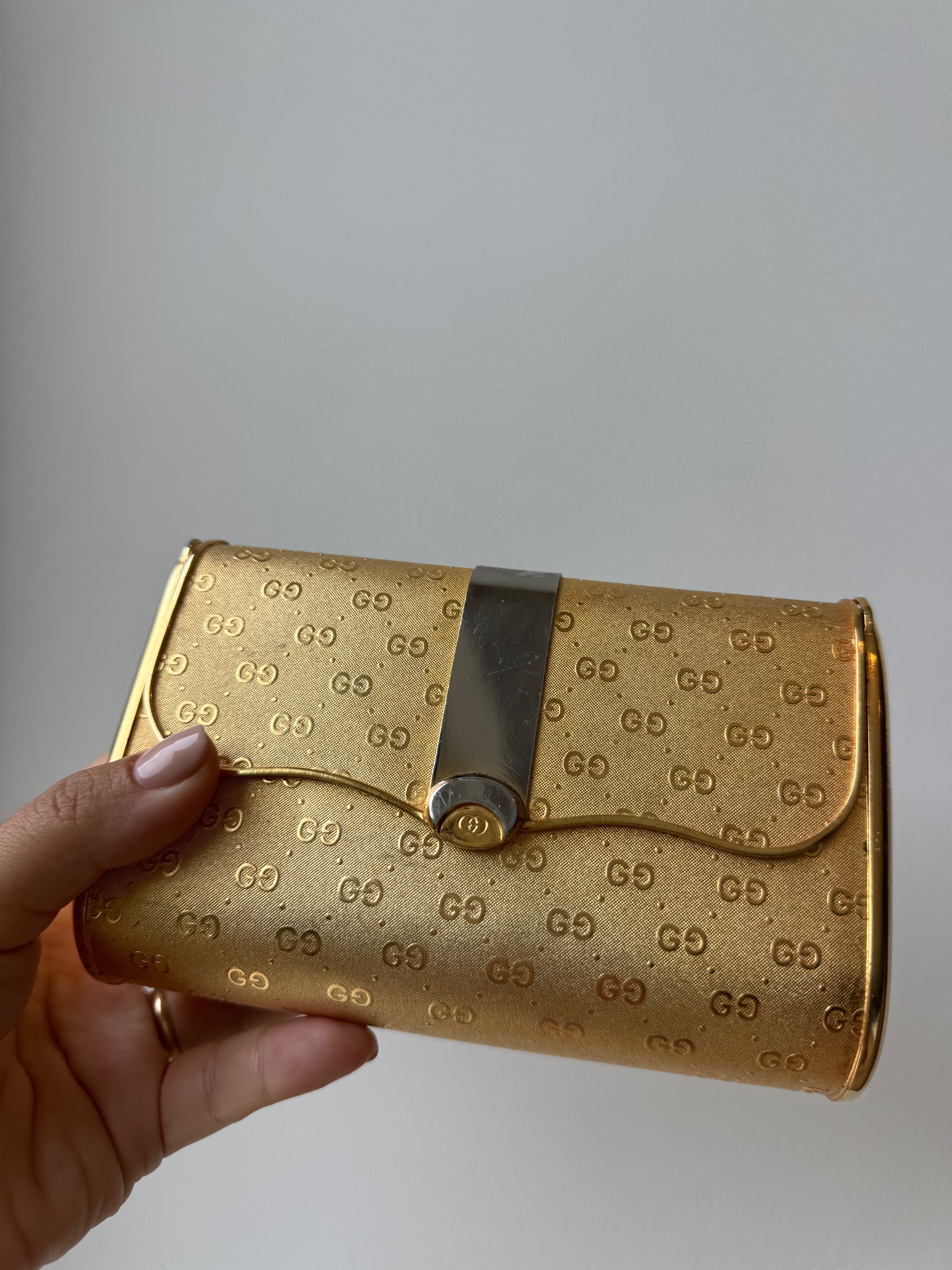 Gucci Gold Vintage Clutch Rare