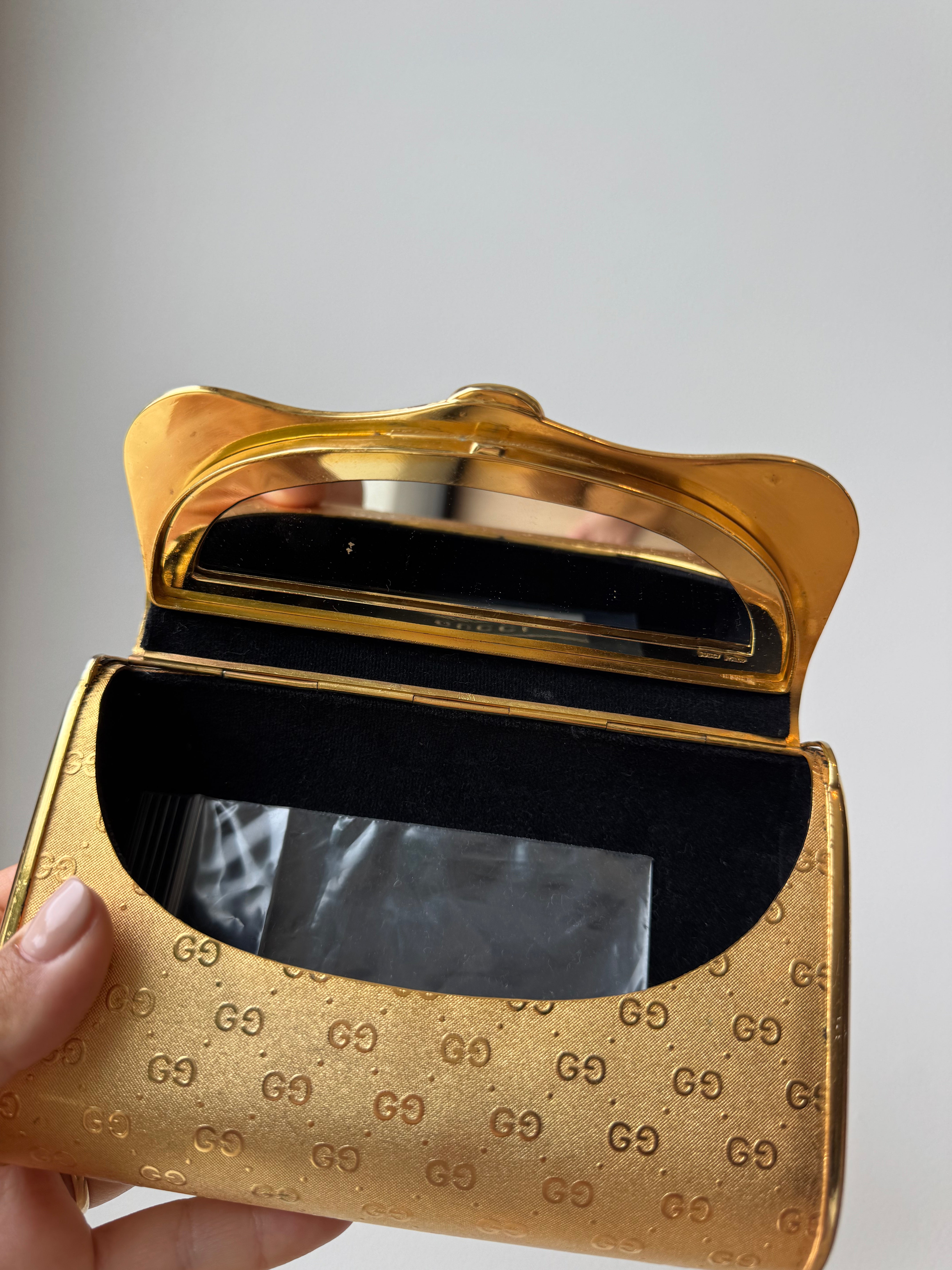 Gucci Gold Vintage Clutch Rare