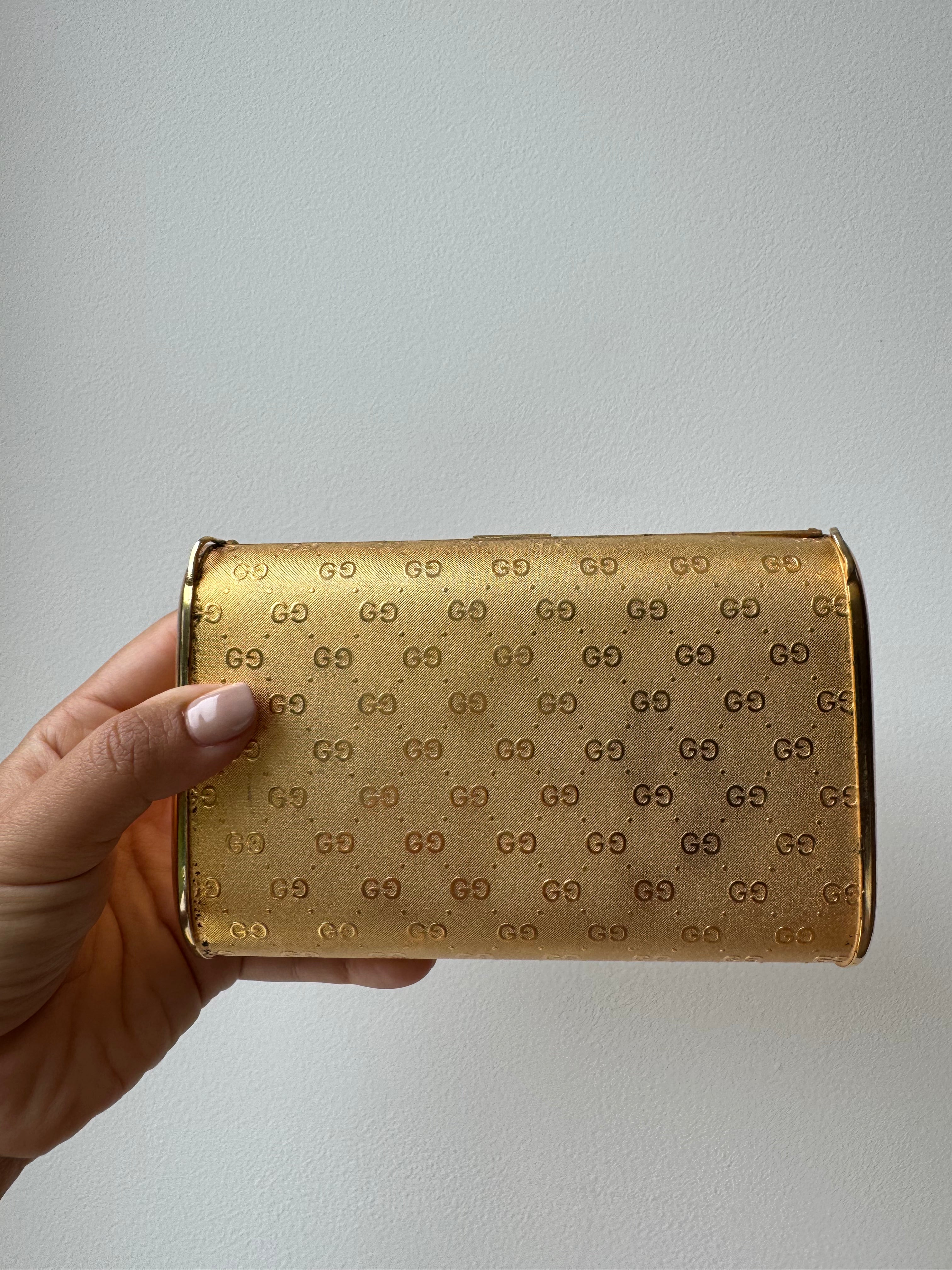 Gucci Gold Vintage Clutch Rare