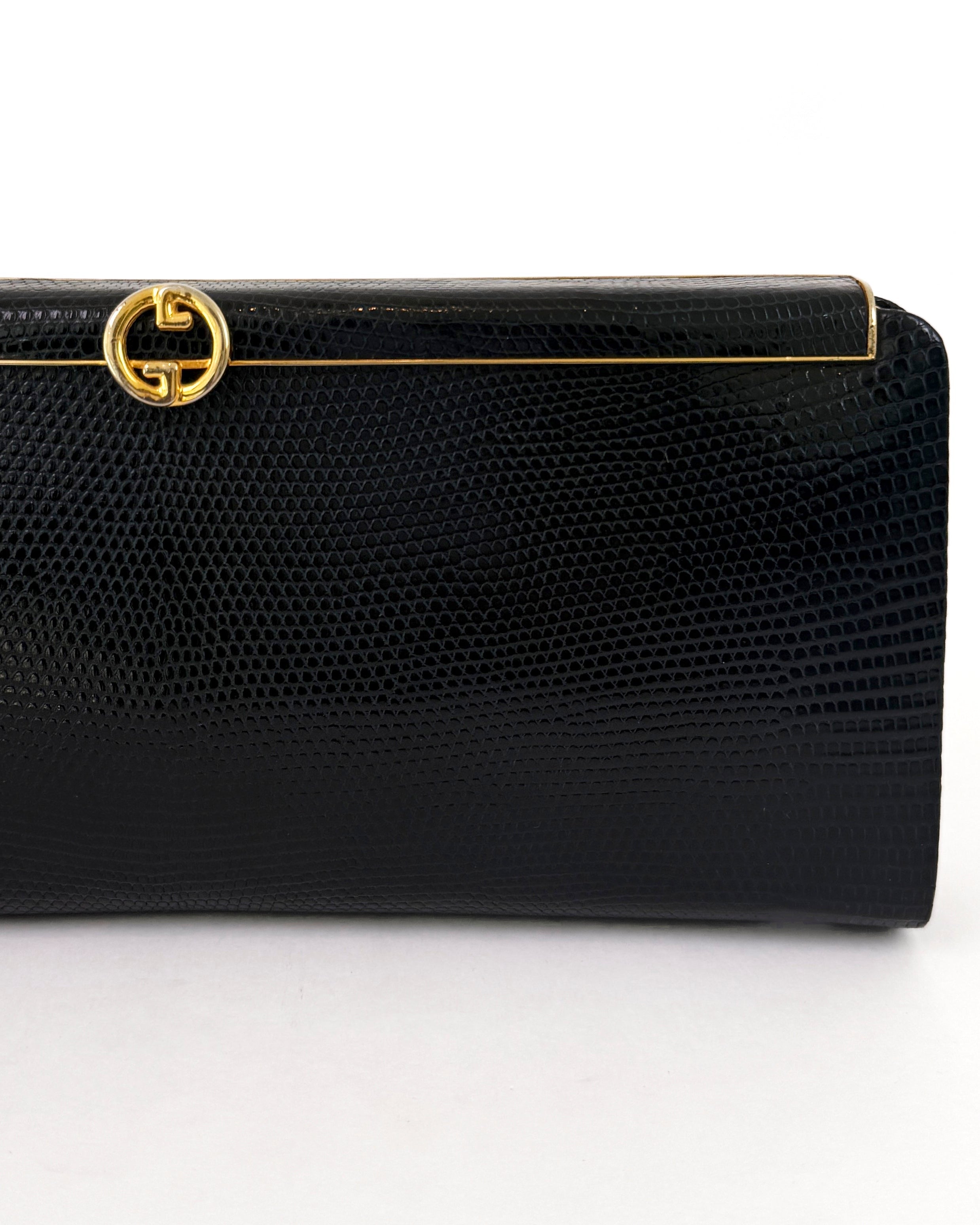 Gucci Vintage Lizard Clutch