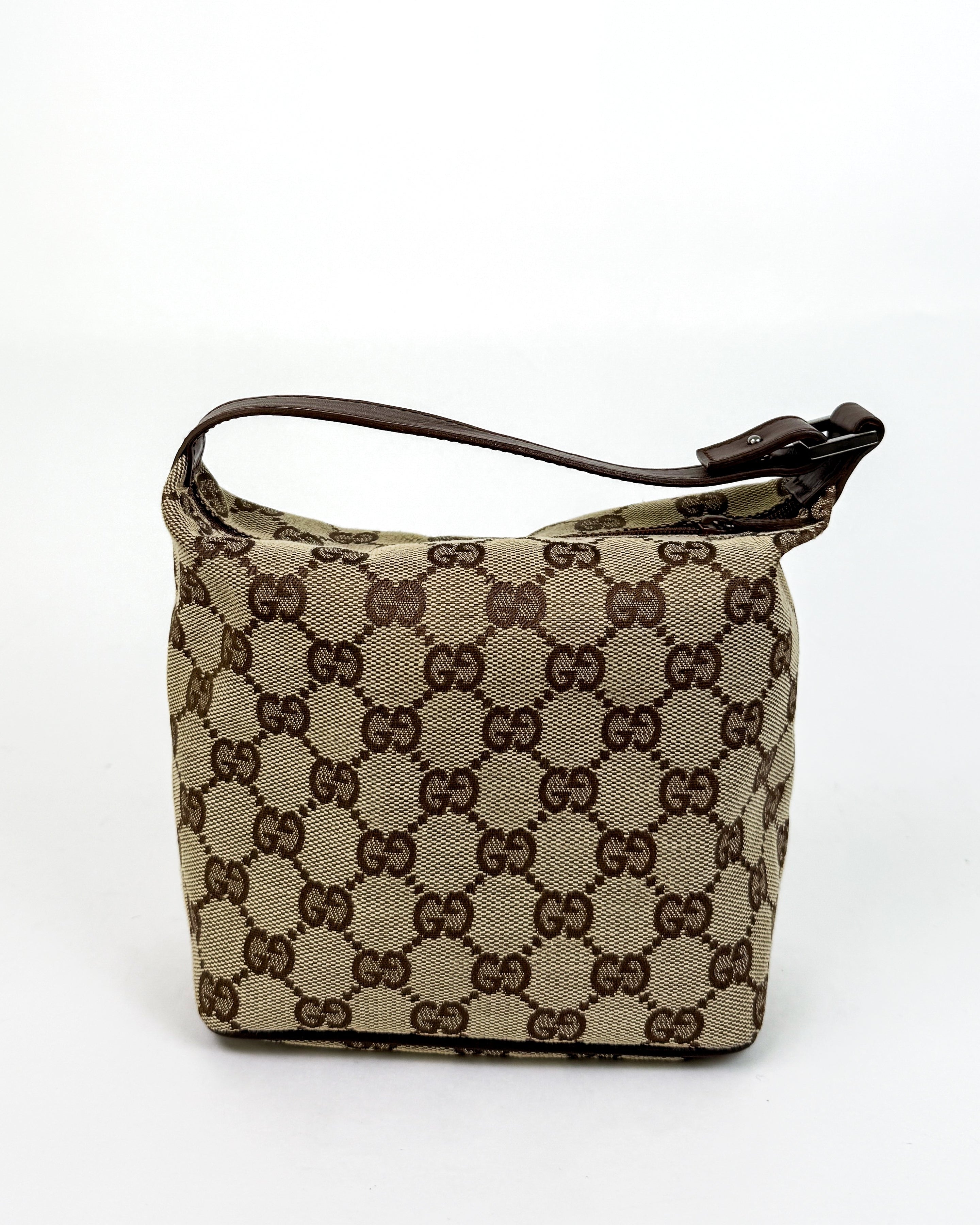 Gucci Canvas Handbag Small Brown