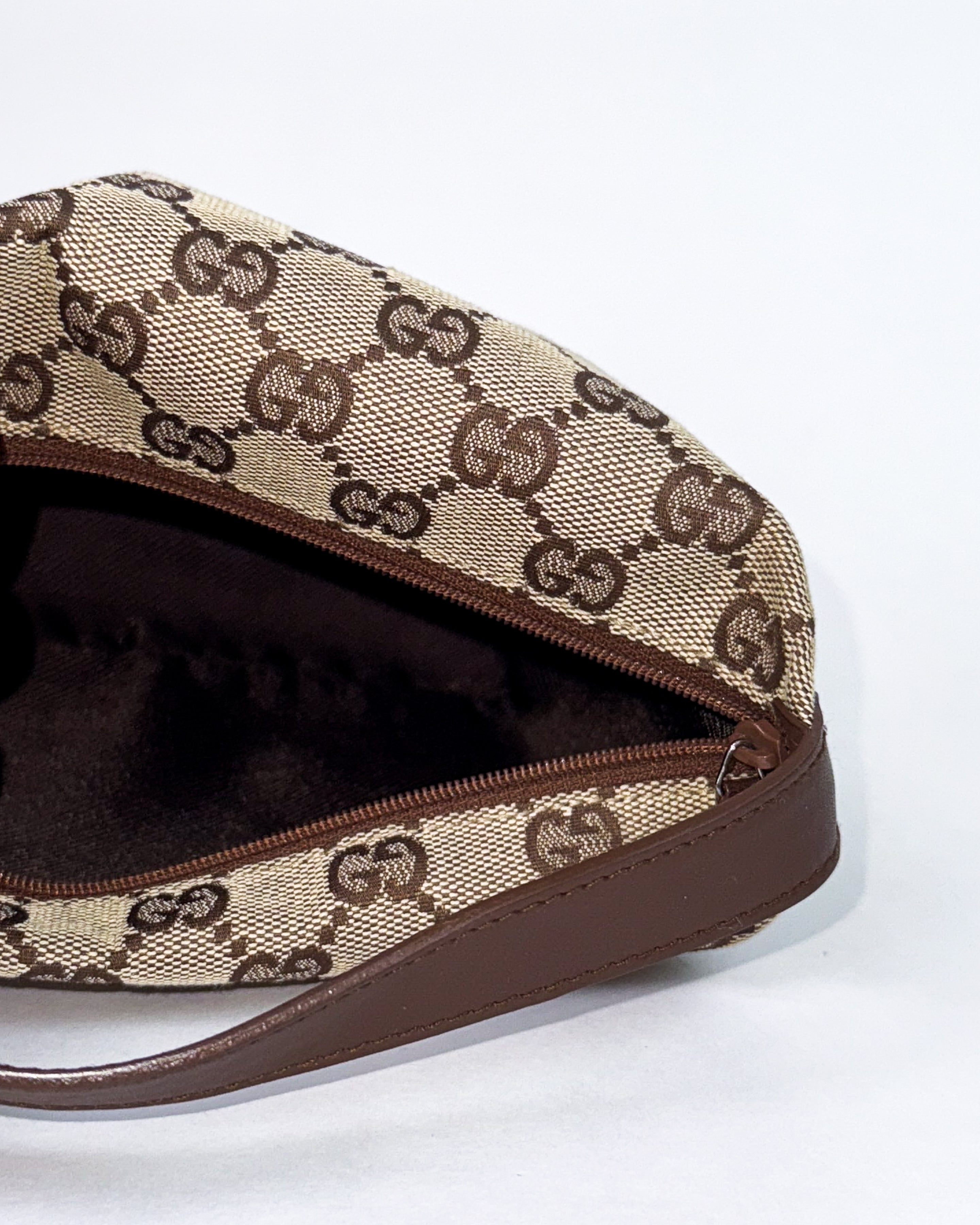 Gucci Canvas Handbag Small Brown
