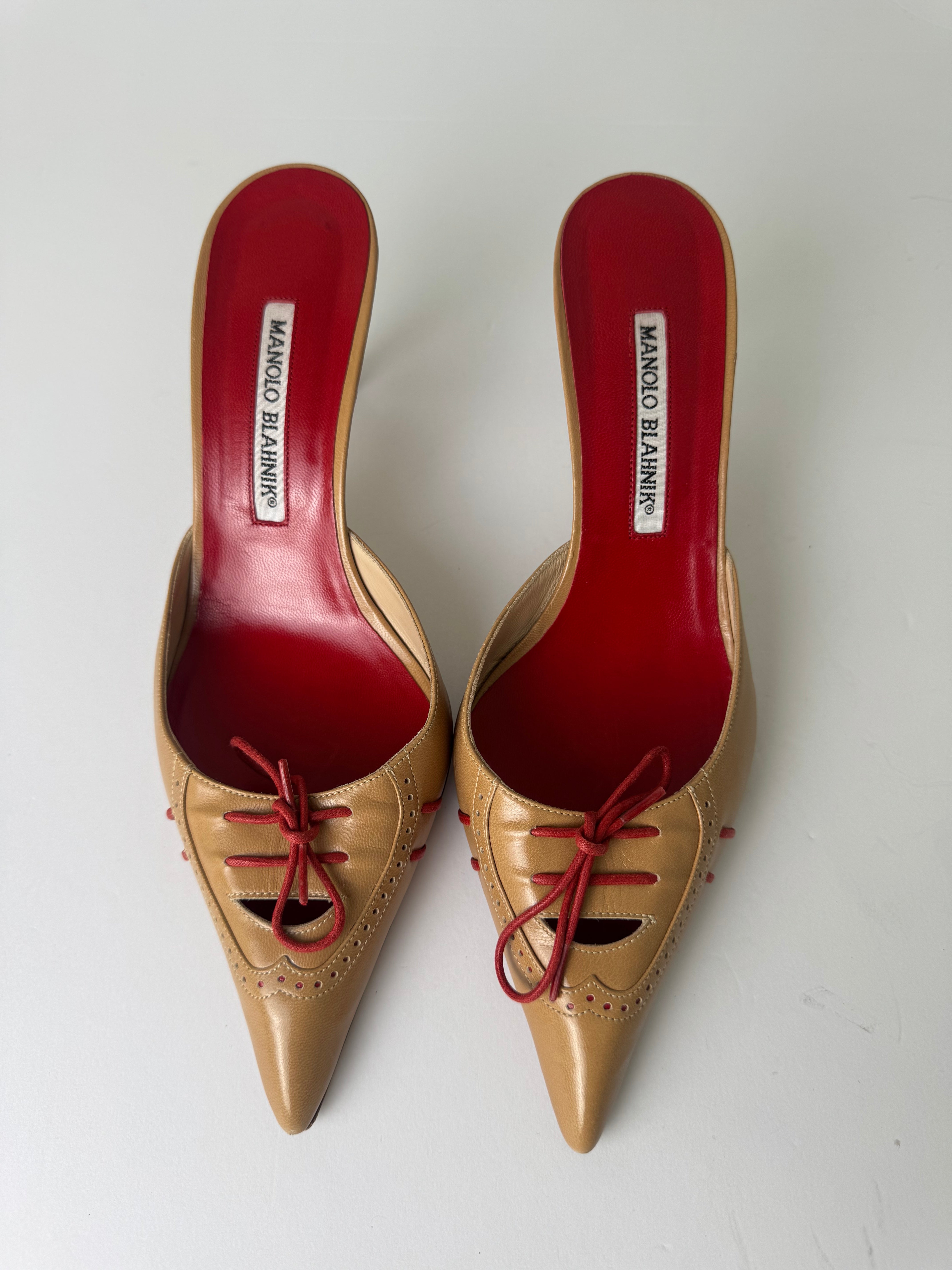 Manolo Blahnik Vintage Mules 38.5