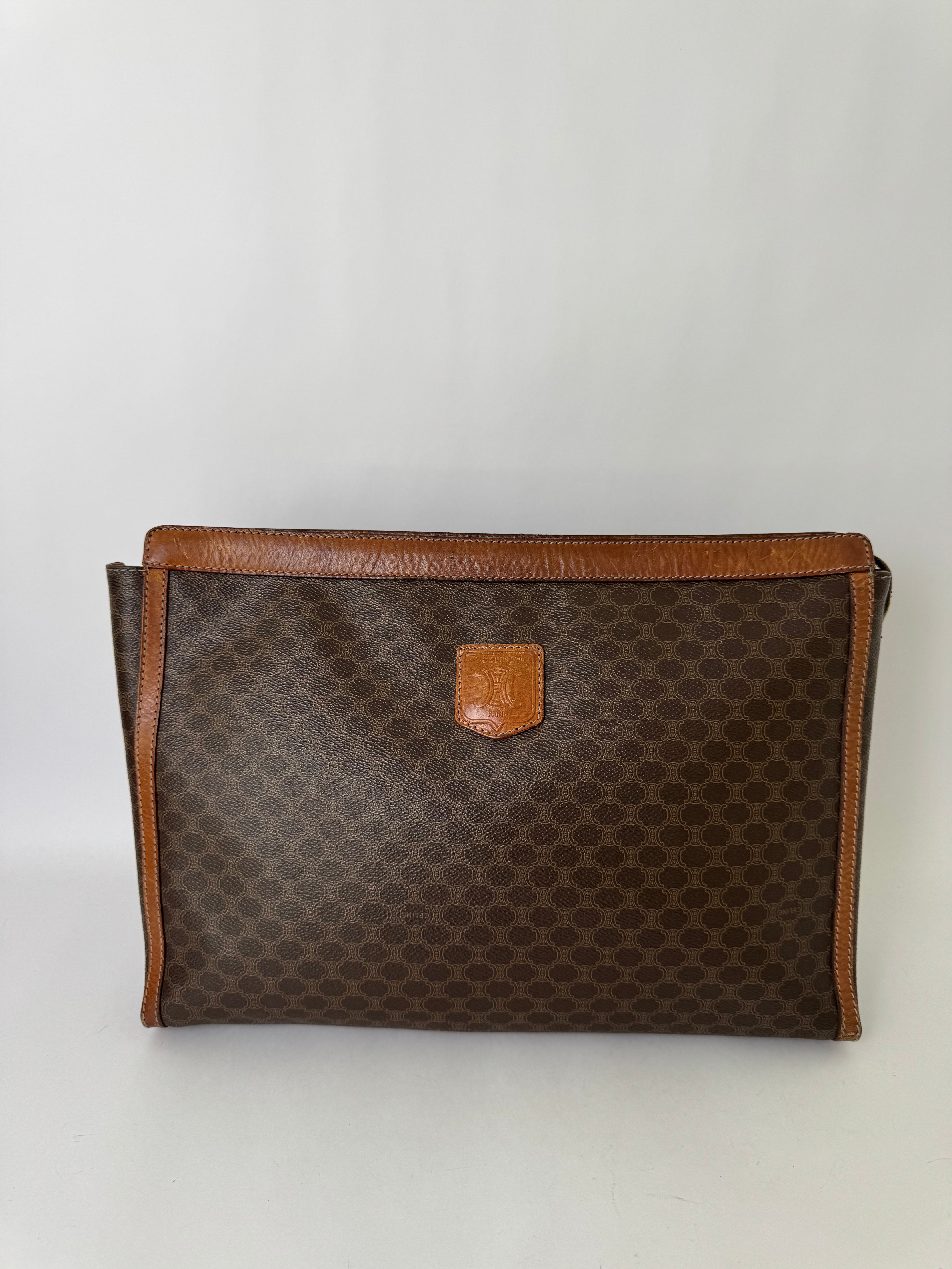 Celine Vintage Macadam Clutch Jumbo