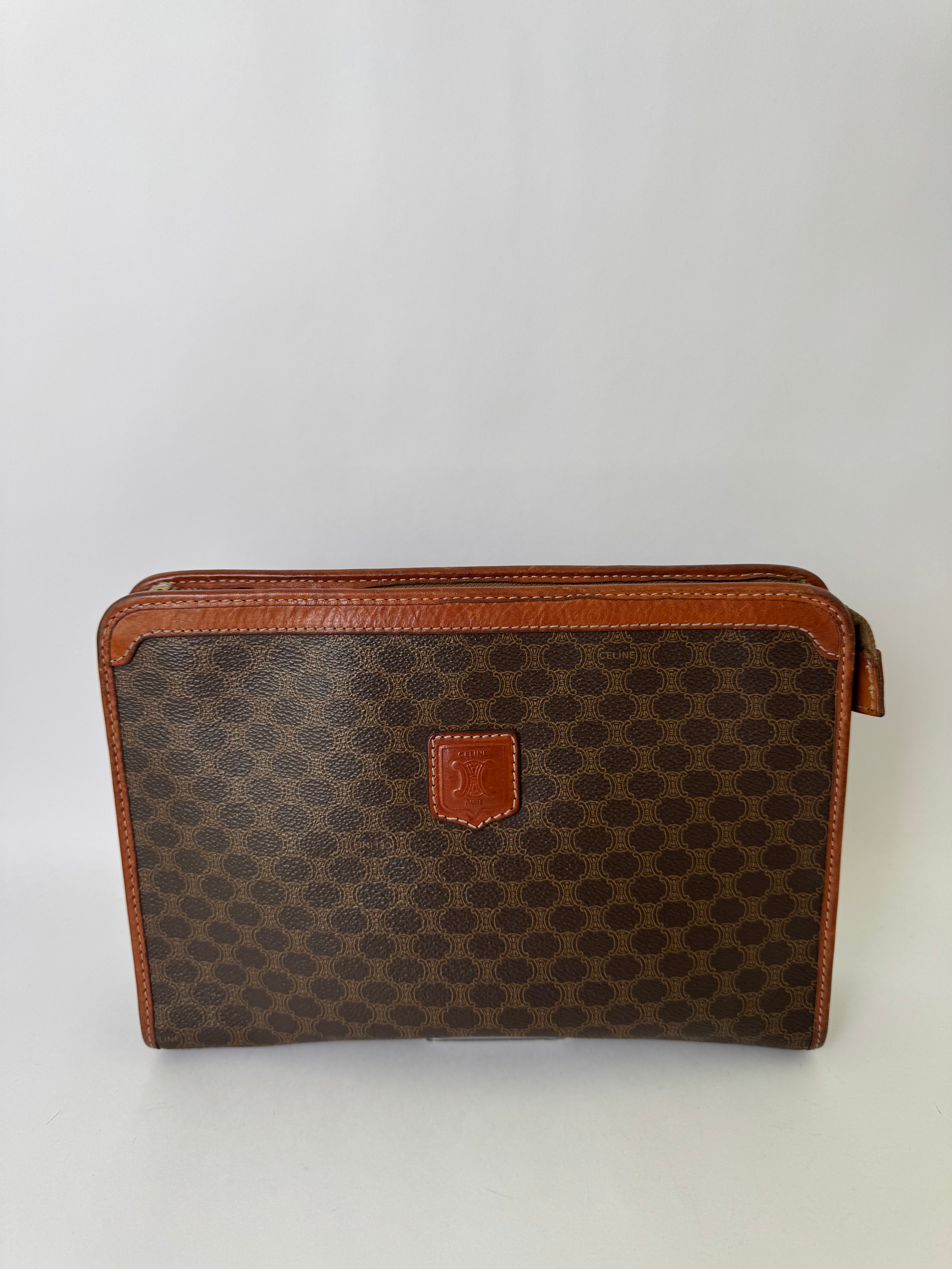 Celine Vintage Macadam Clutch