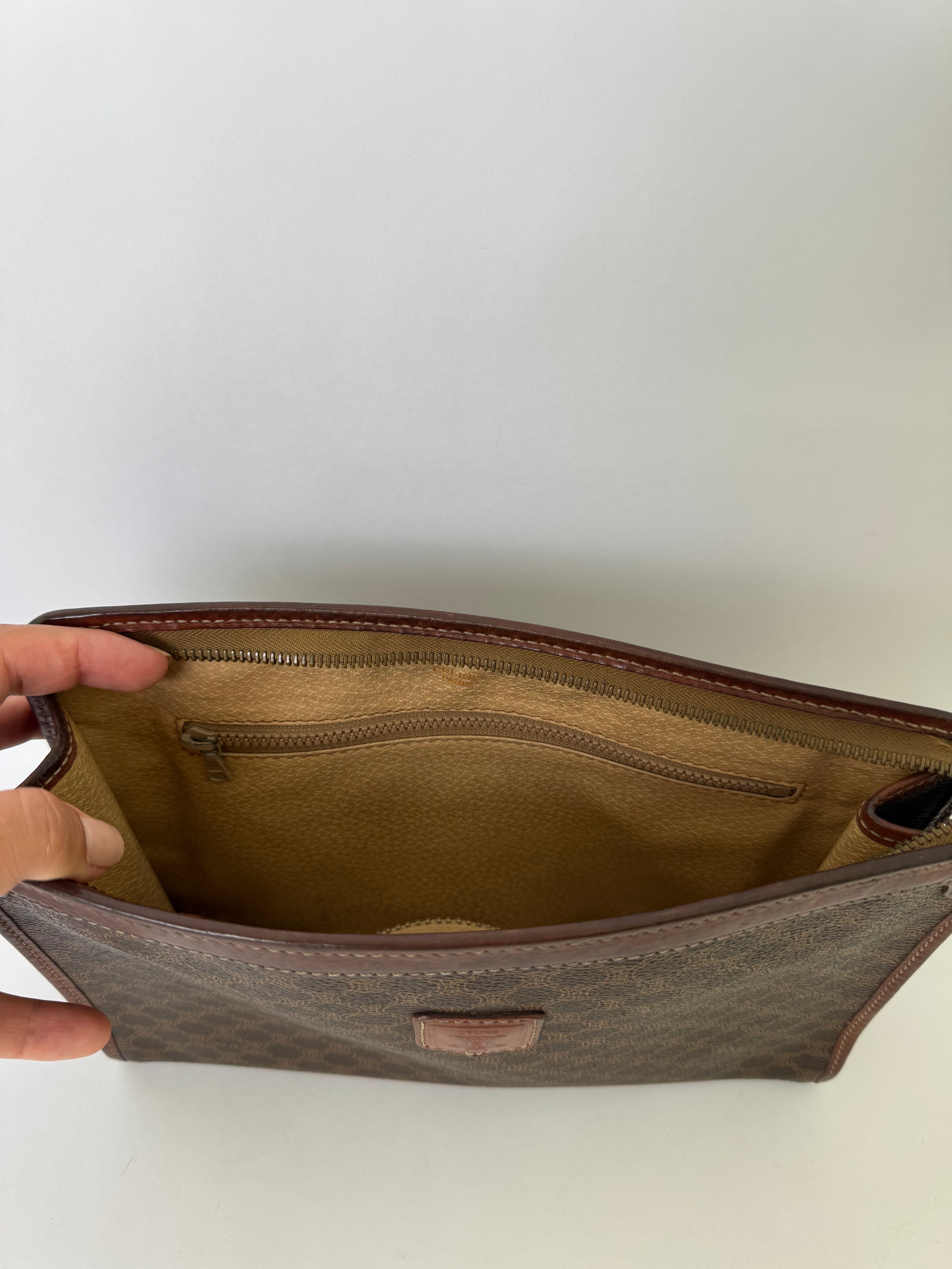 Celine Vintage Macadam Clutch