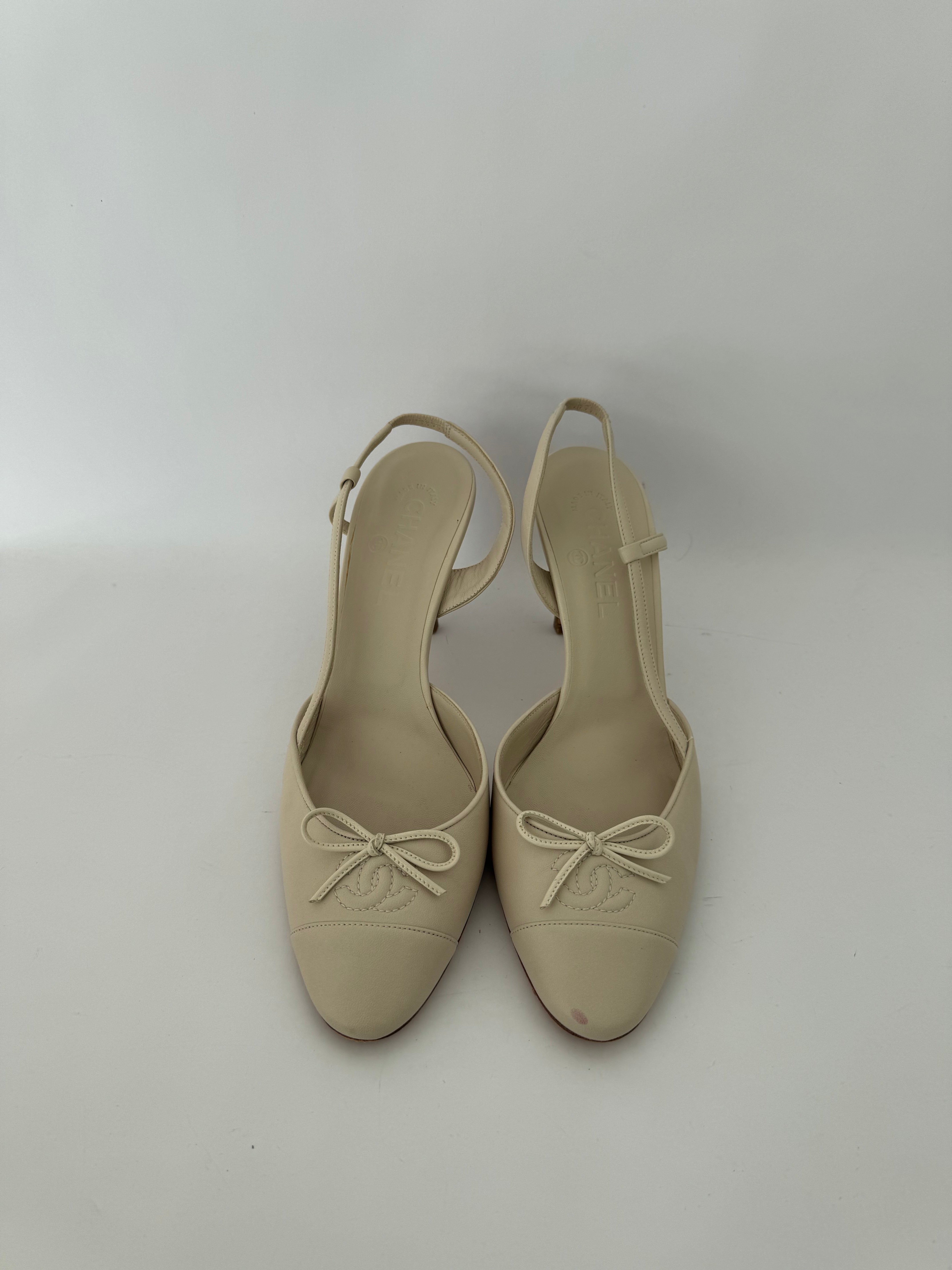 Chanel Vintage Slingbacks 40
