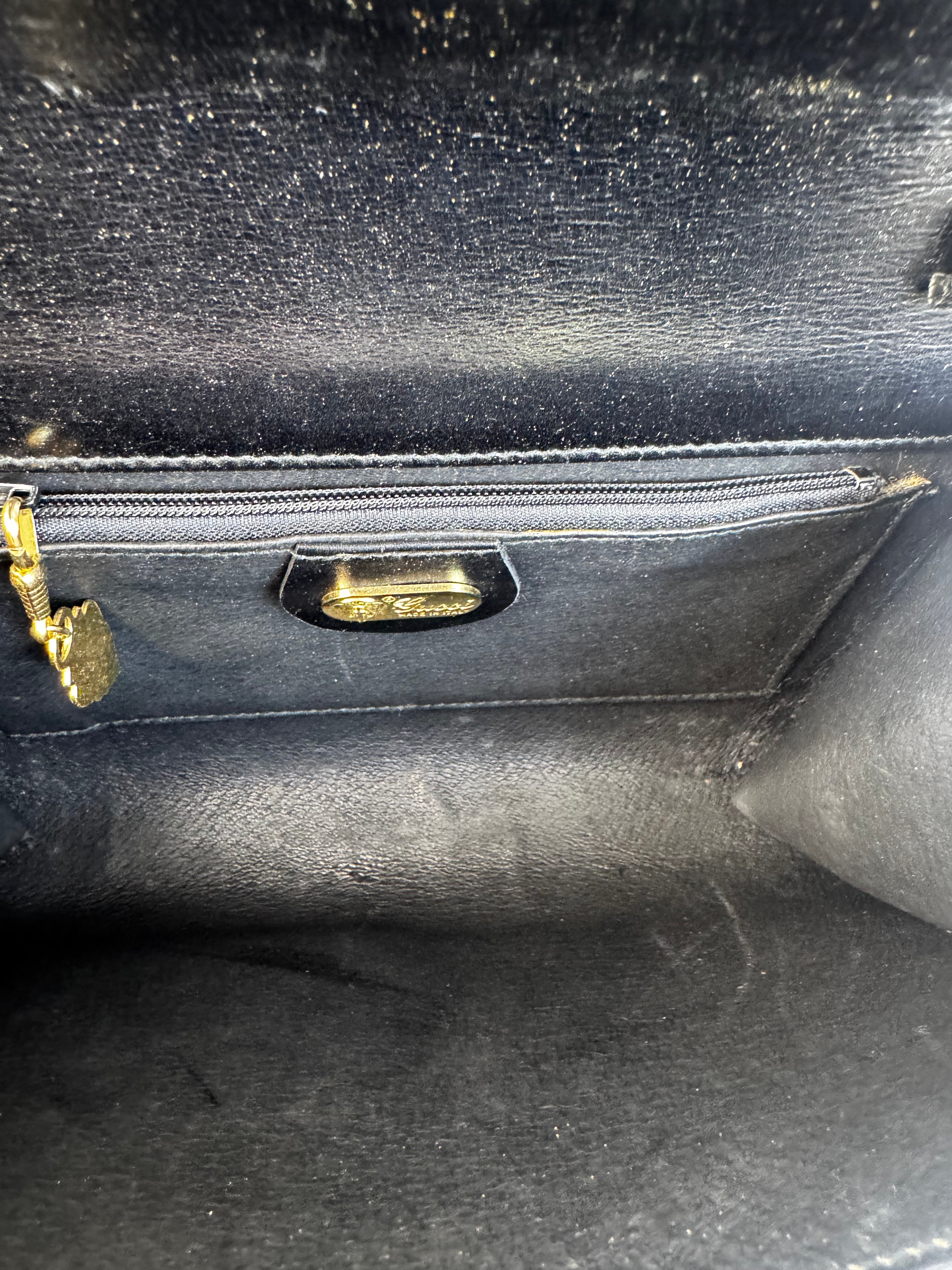 Gucci Vintage Lizard Embossed Clutch