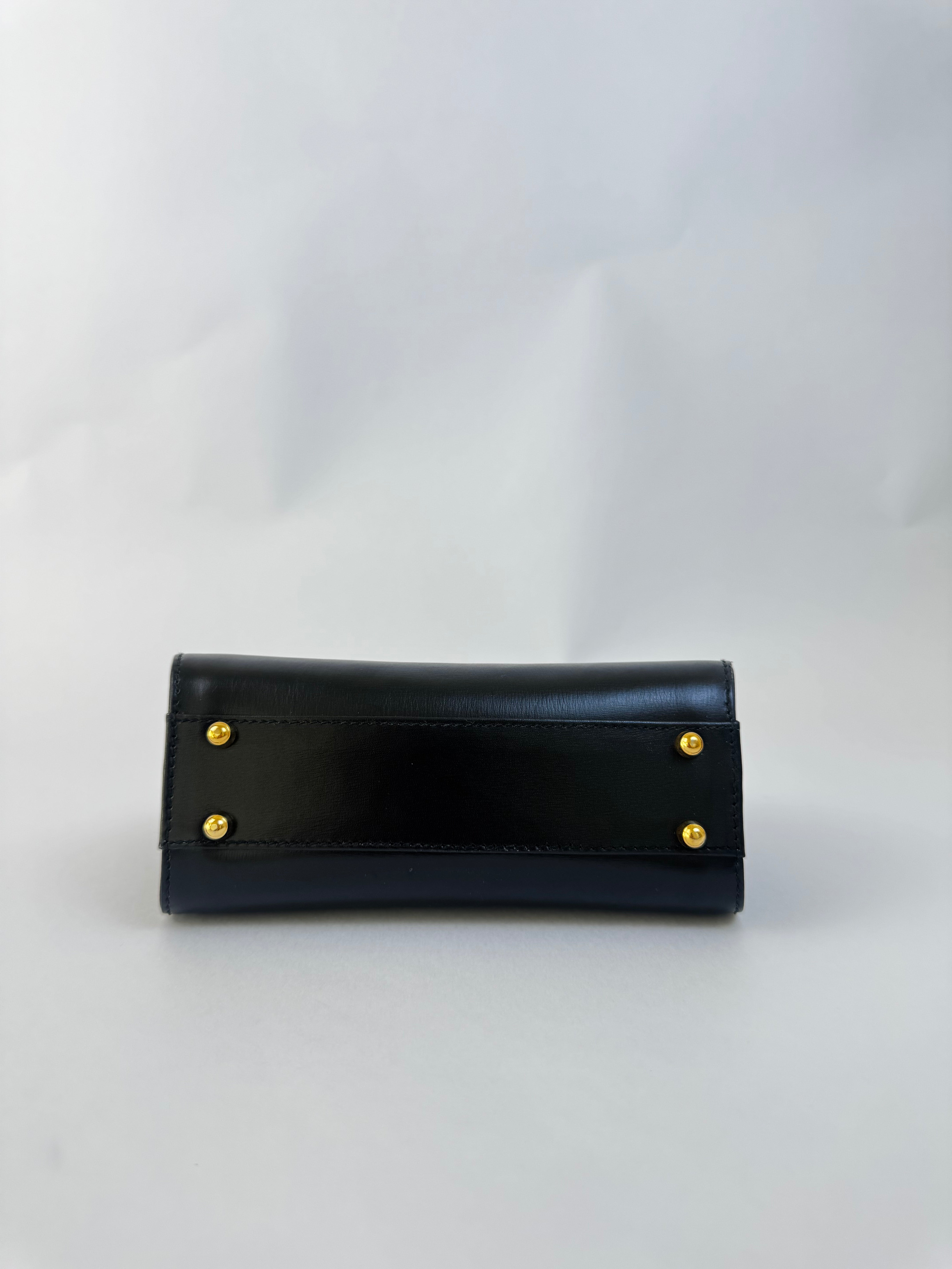 Gucci Black Leather Top Handle Bag Small