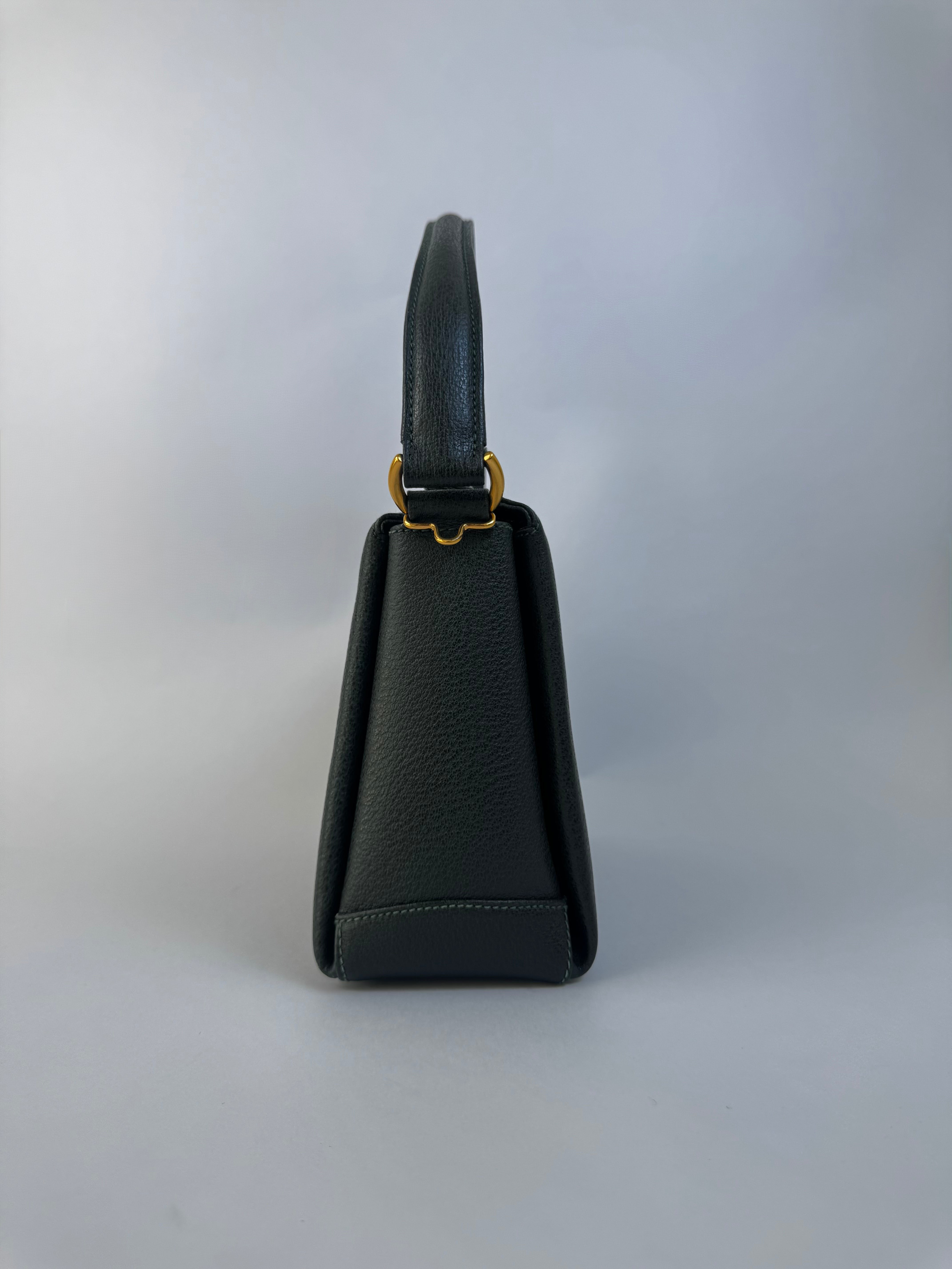 Gucci Vintage Bamboo Handbag Green