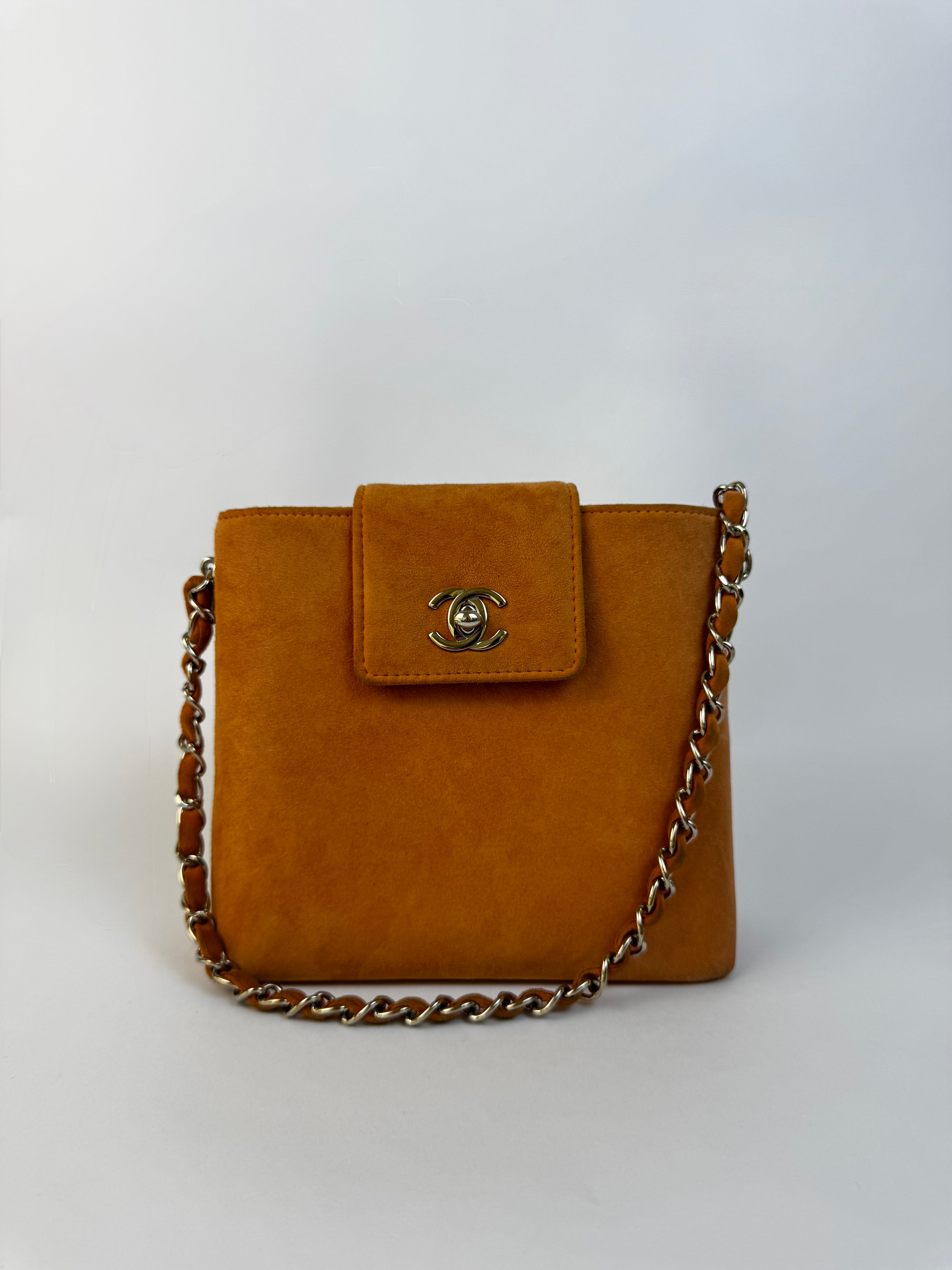 Chanel Vintage Suede Shoulder Bag