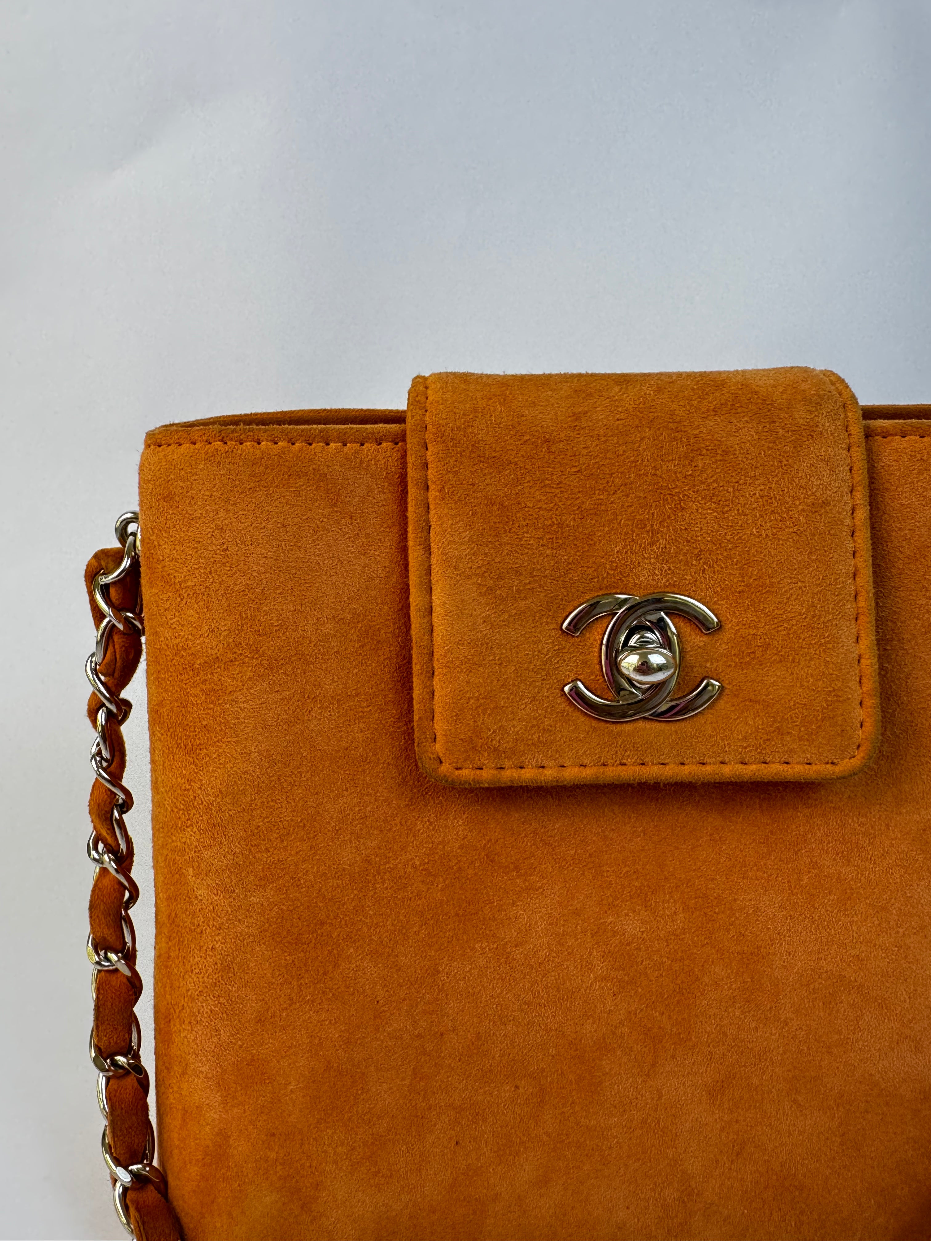 Chanel Vintage Suede Shoulder Bag