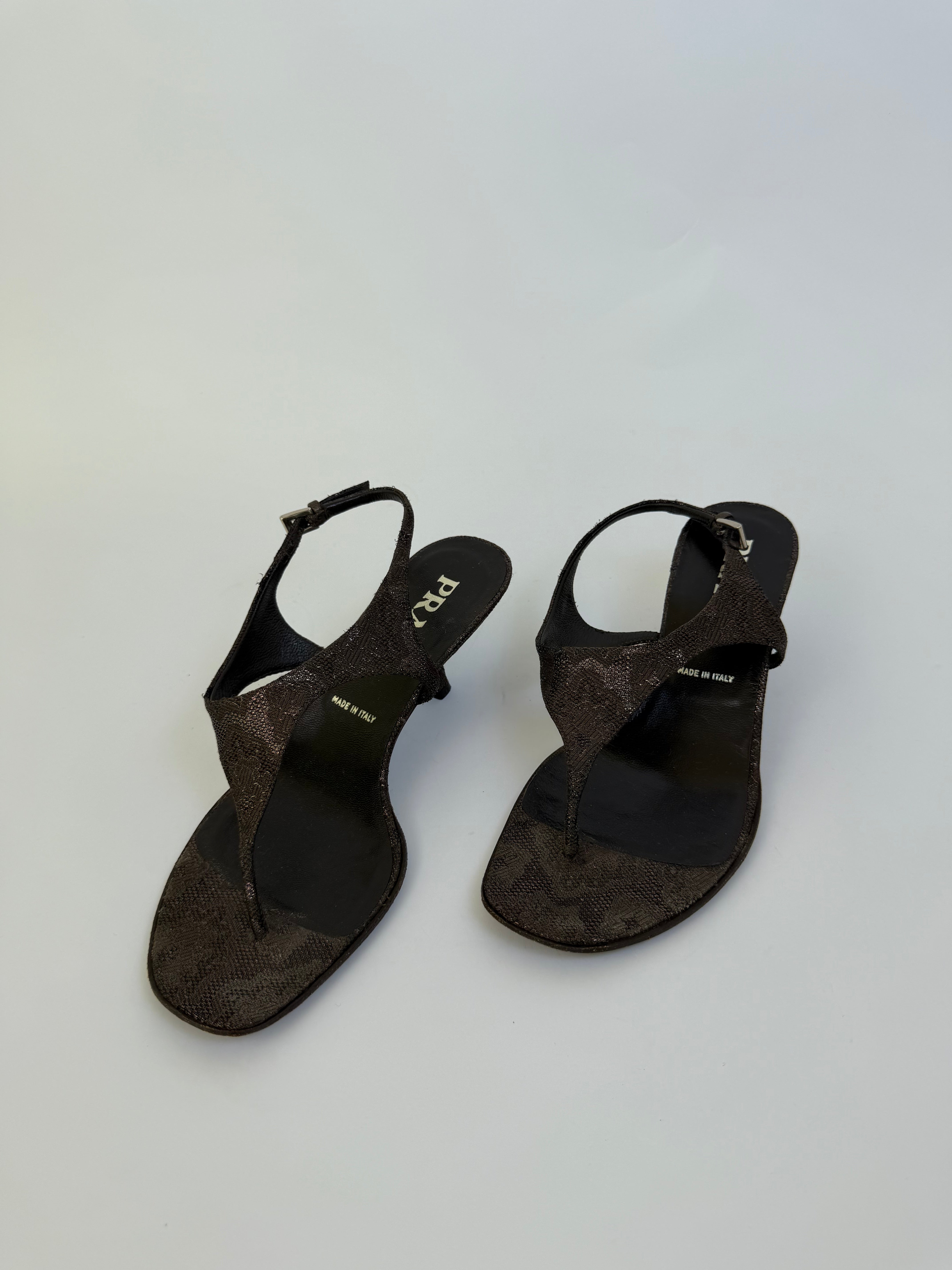 Prada T Strap Sandals 36.5