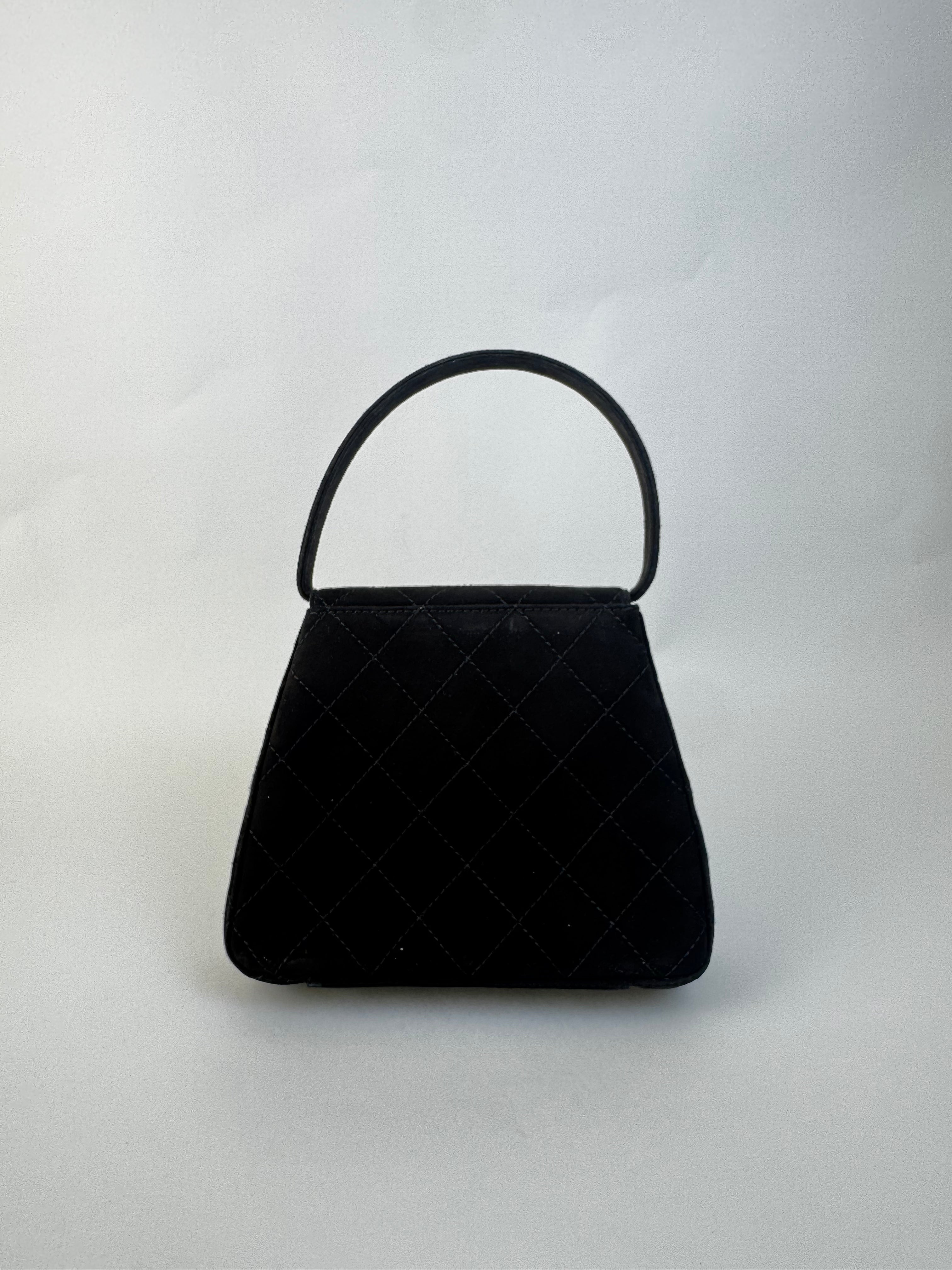 Chanel Vintage Suede Handbag