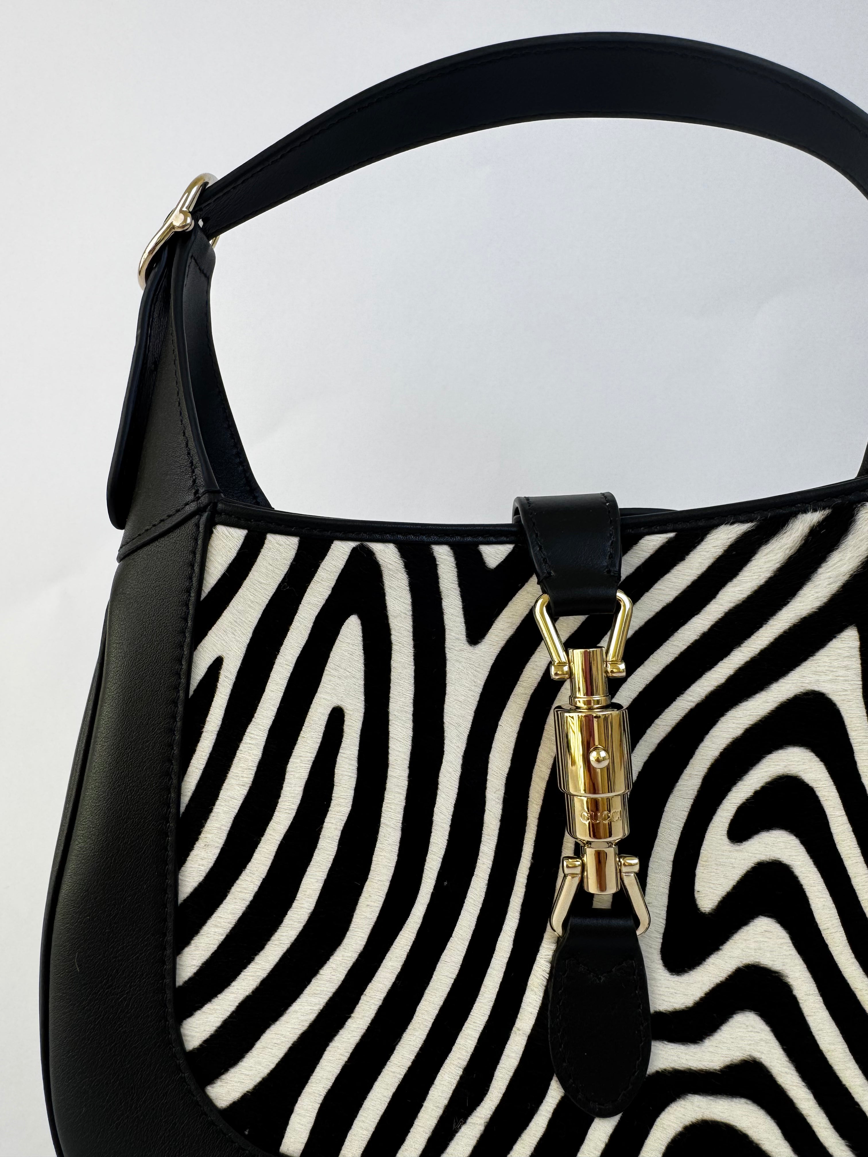 Gucci Ponyhair Zebra Jackie Handbag
