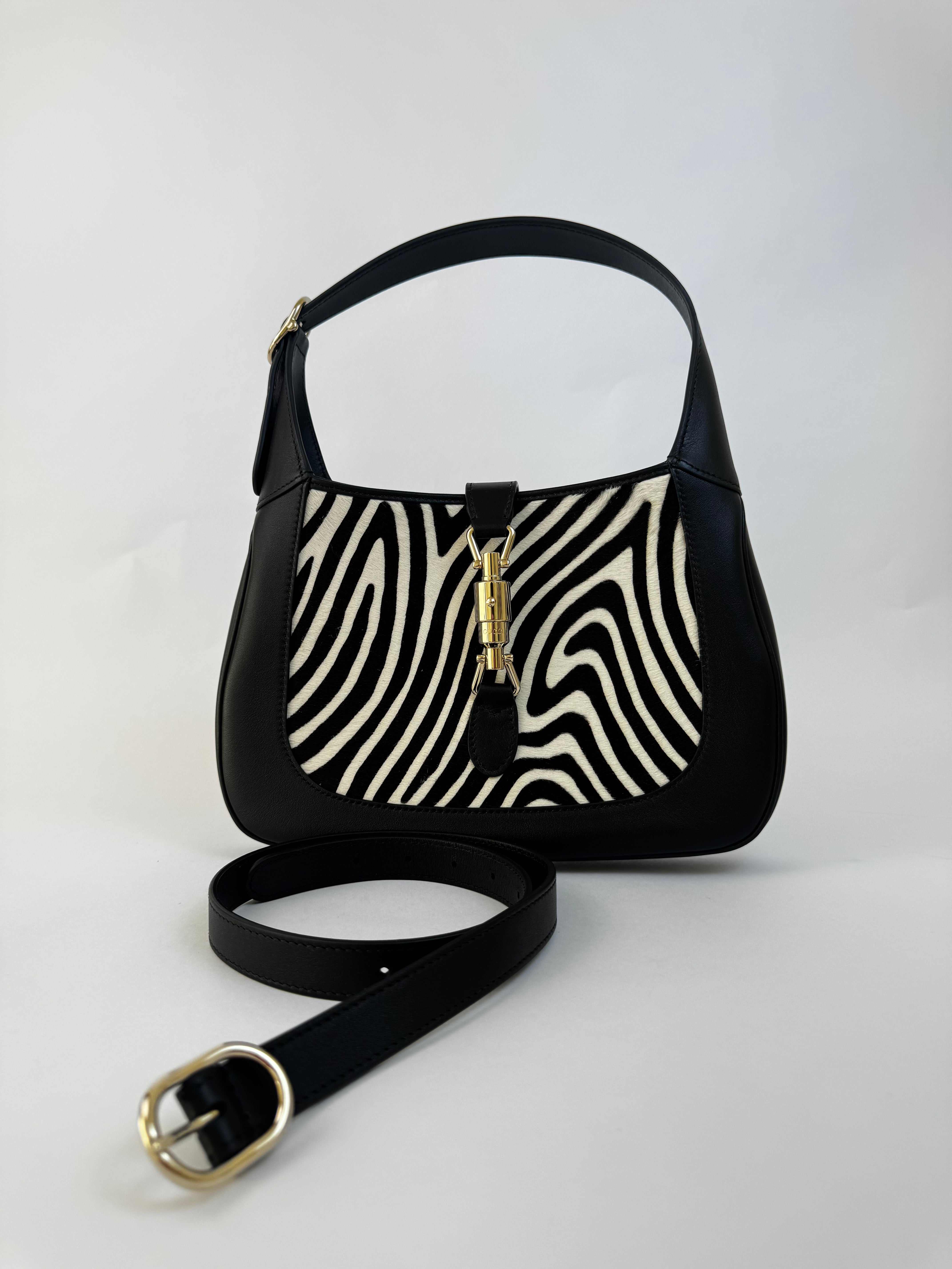 Gucci Ponyhair Zebra Jackie Handbag