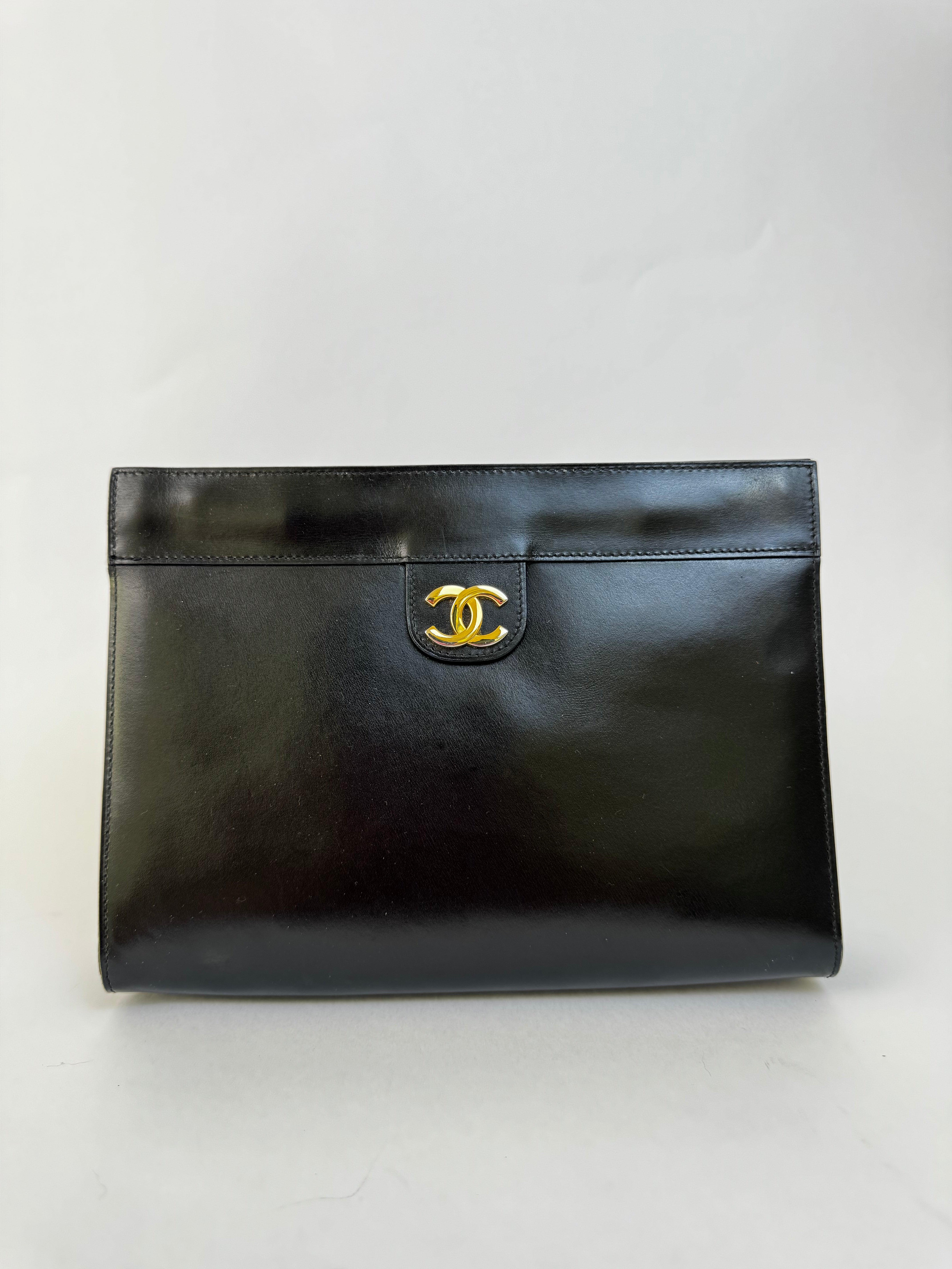 Chanel Vintage Leather Clutch