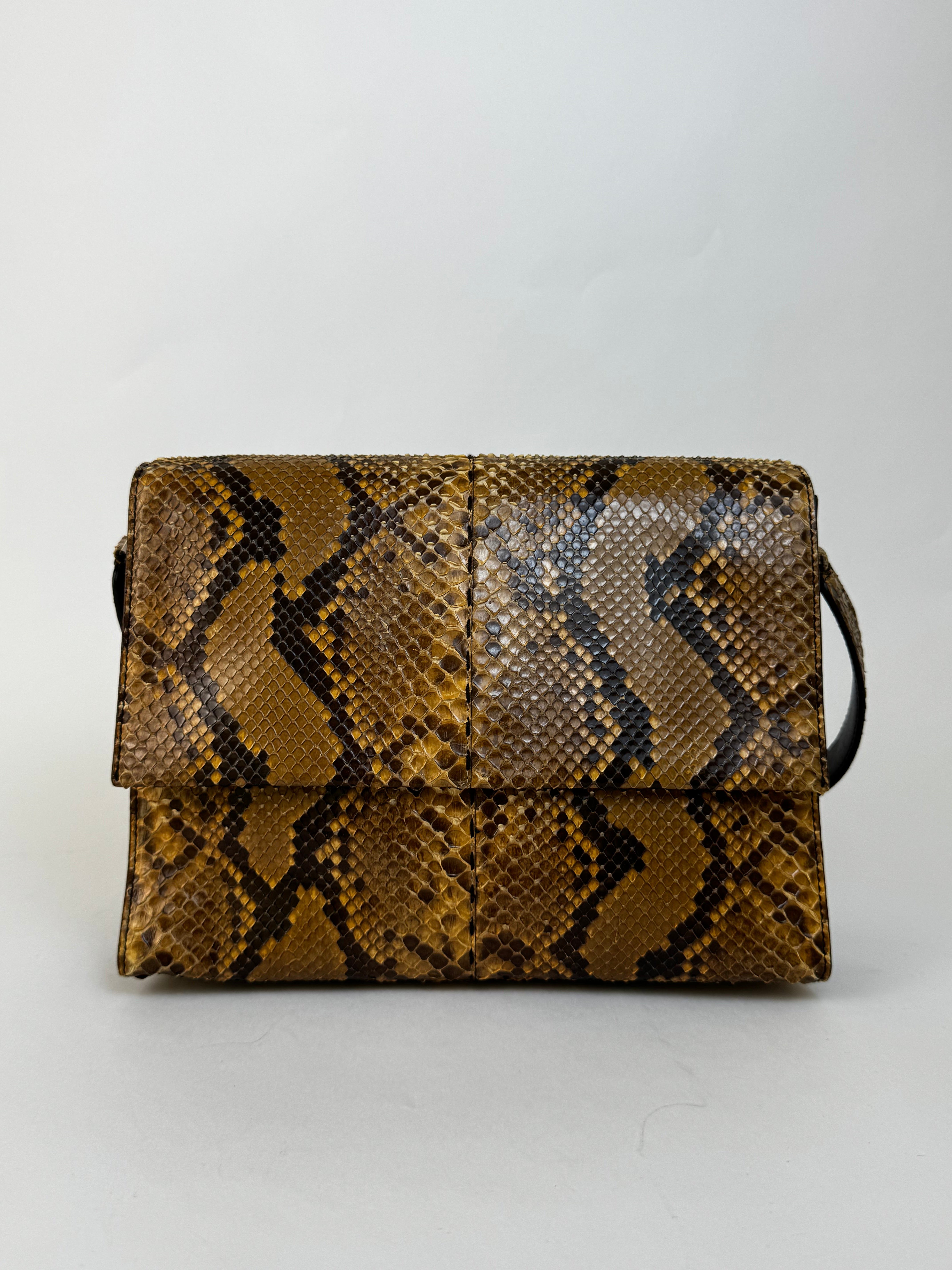 Prada Python Leather Shoulder Bag