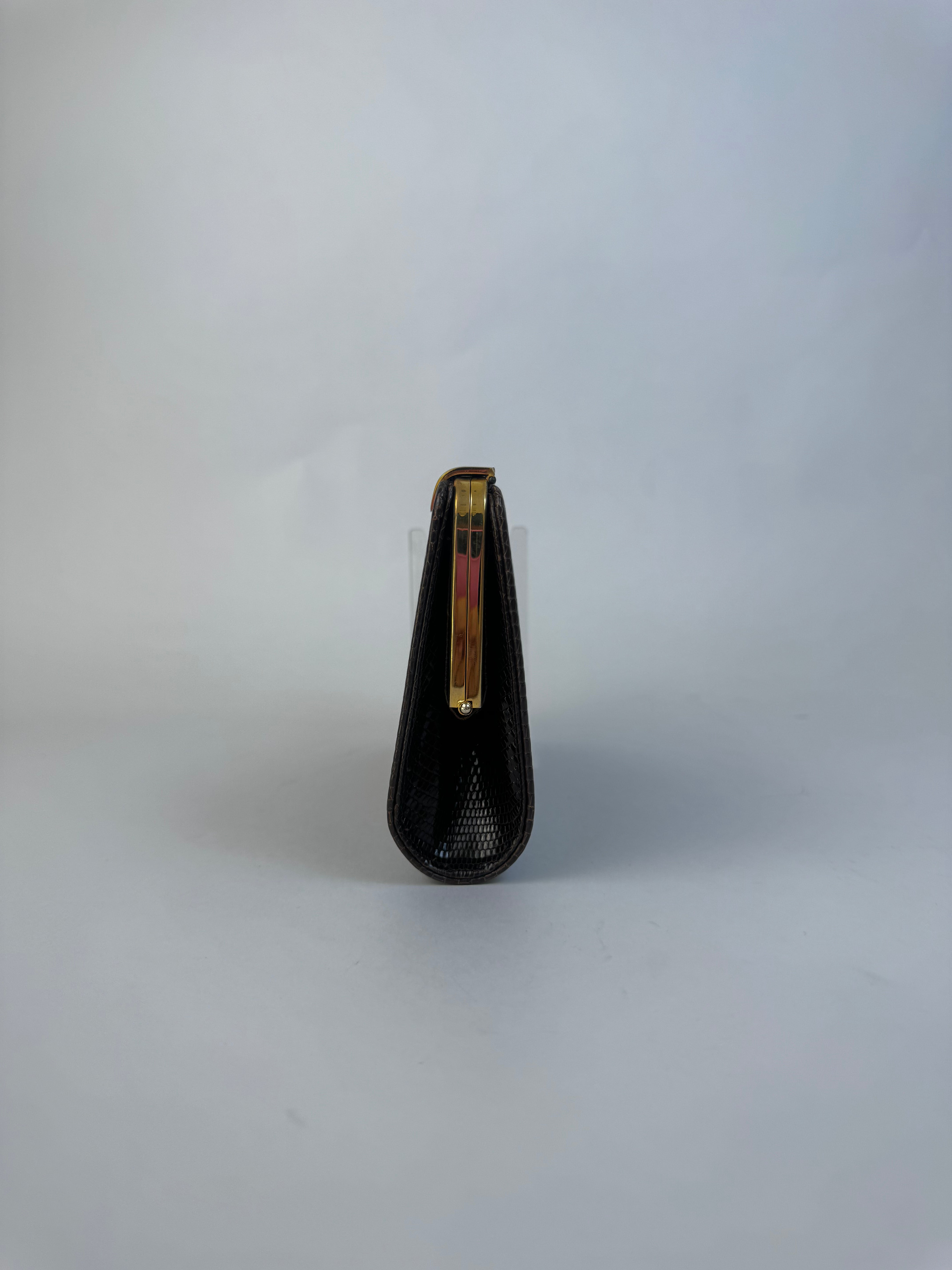 Gucci Vintage Python Leather Clutch