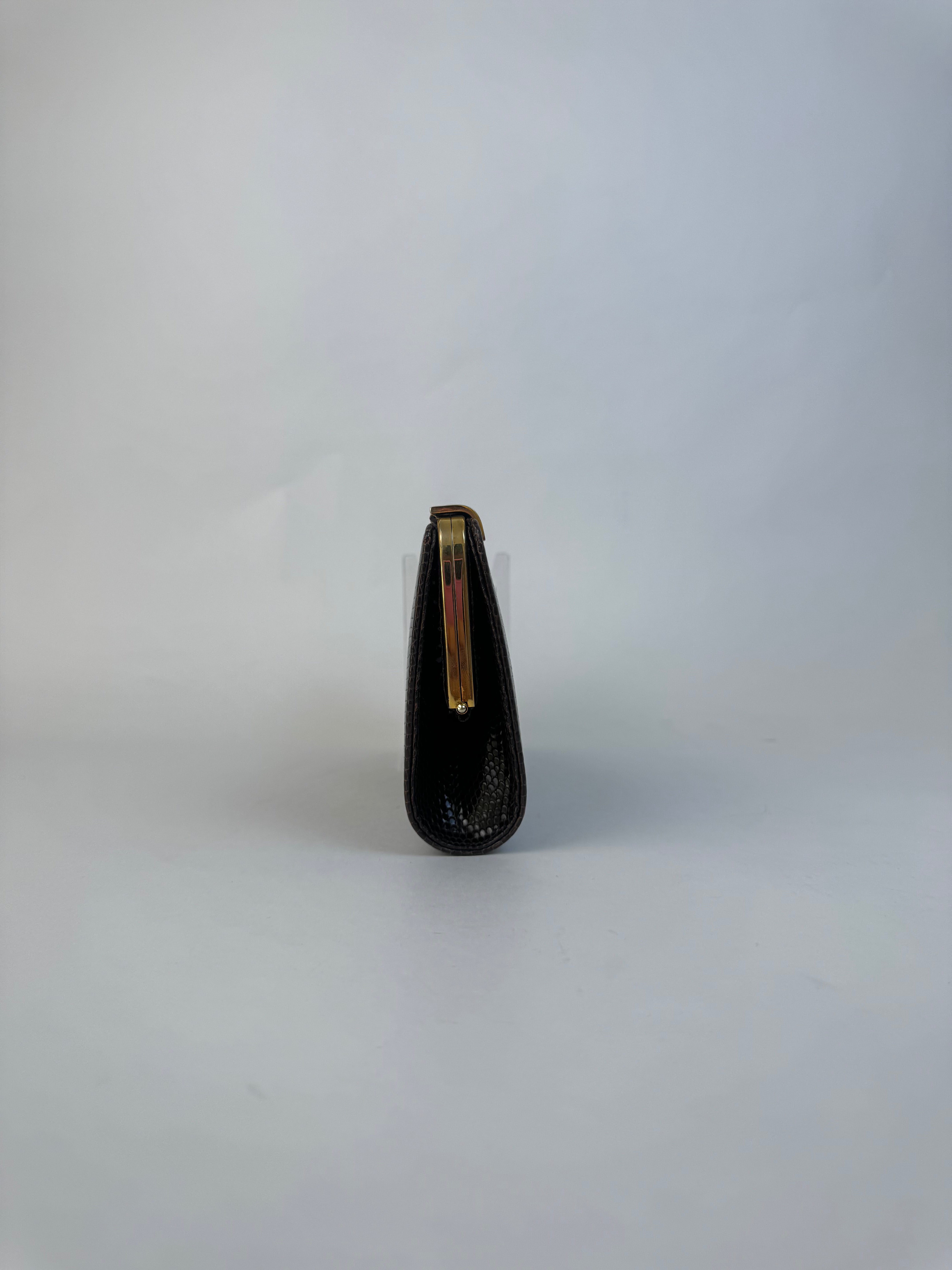 Gucci Vintage Python Leather Clutch