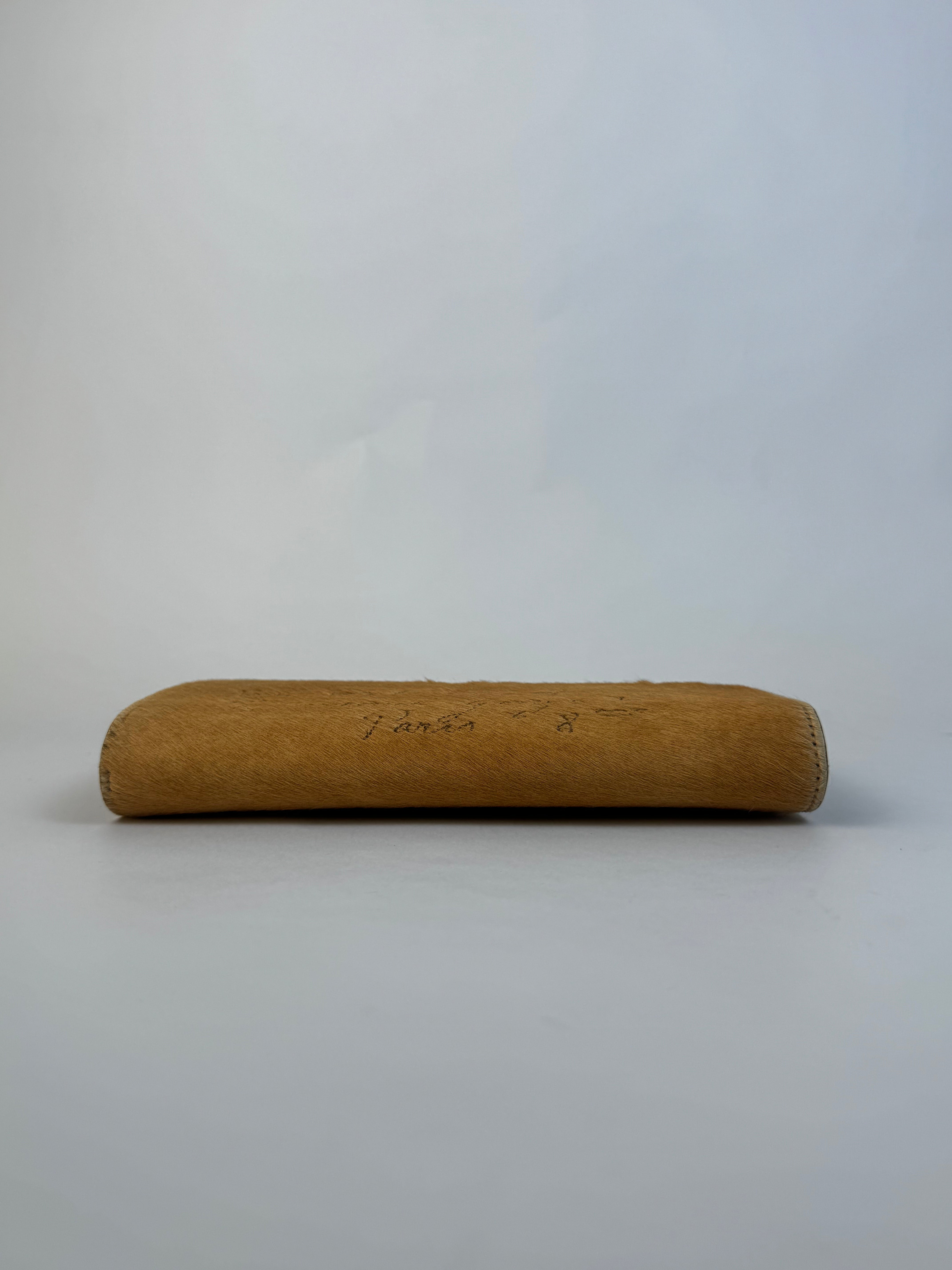 YSL Vintage Pony Hair Mailer Clutch