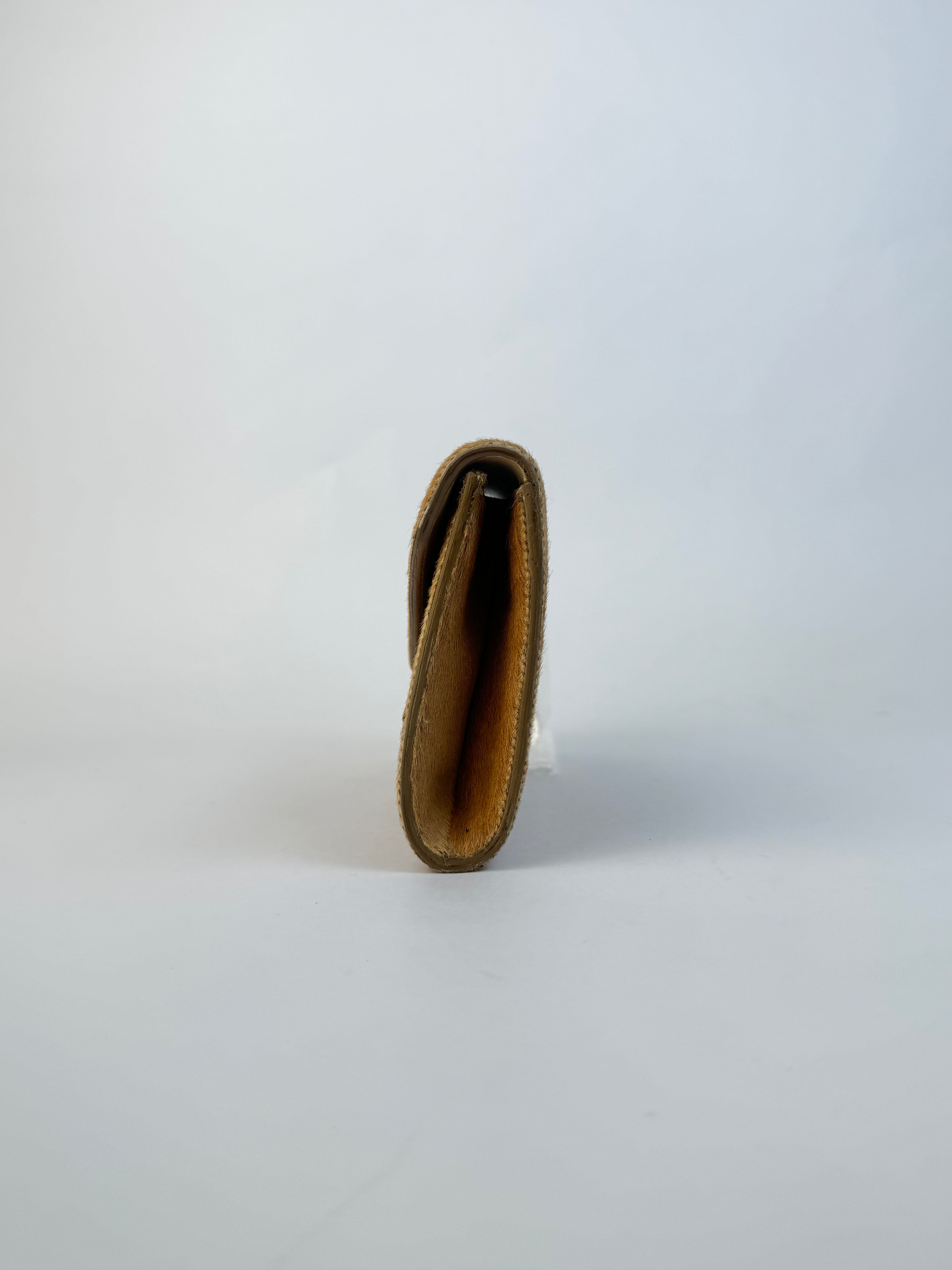 YSL Vintage Pony Hair Mailer Clutch