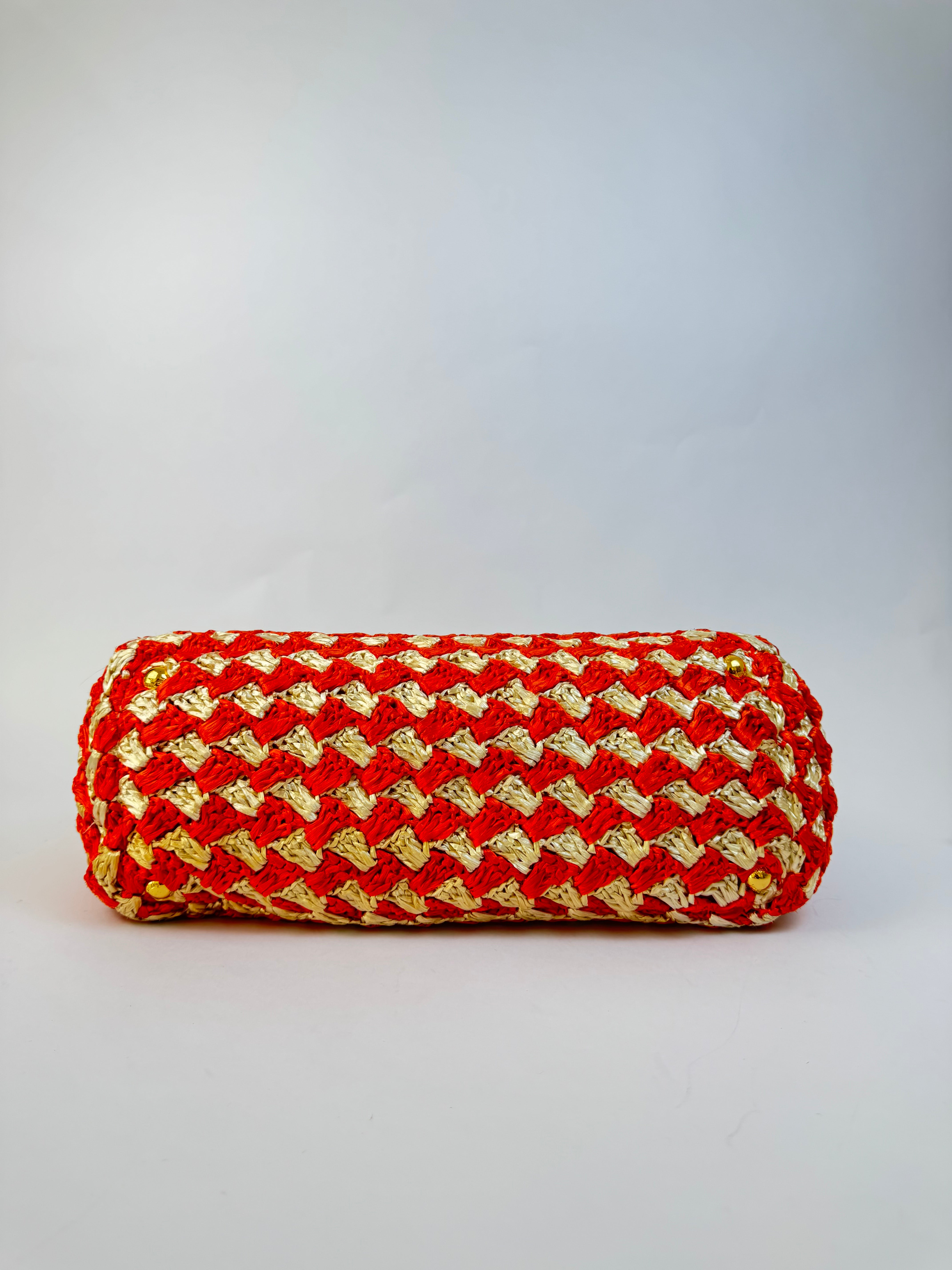 Prada Raffia Tote Bag