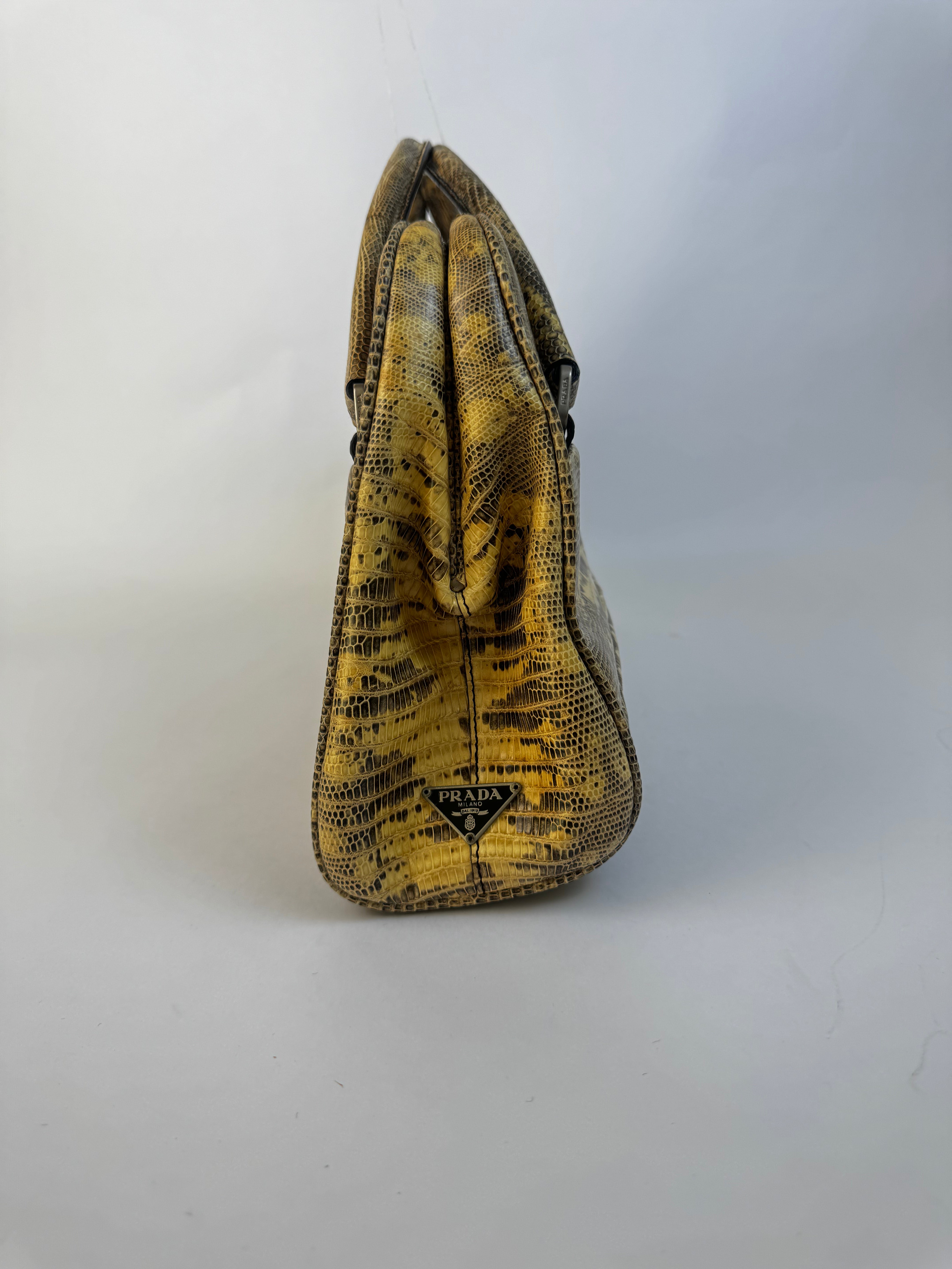 Prada Vintage Python Handbag