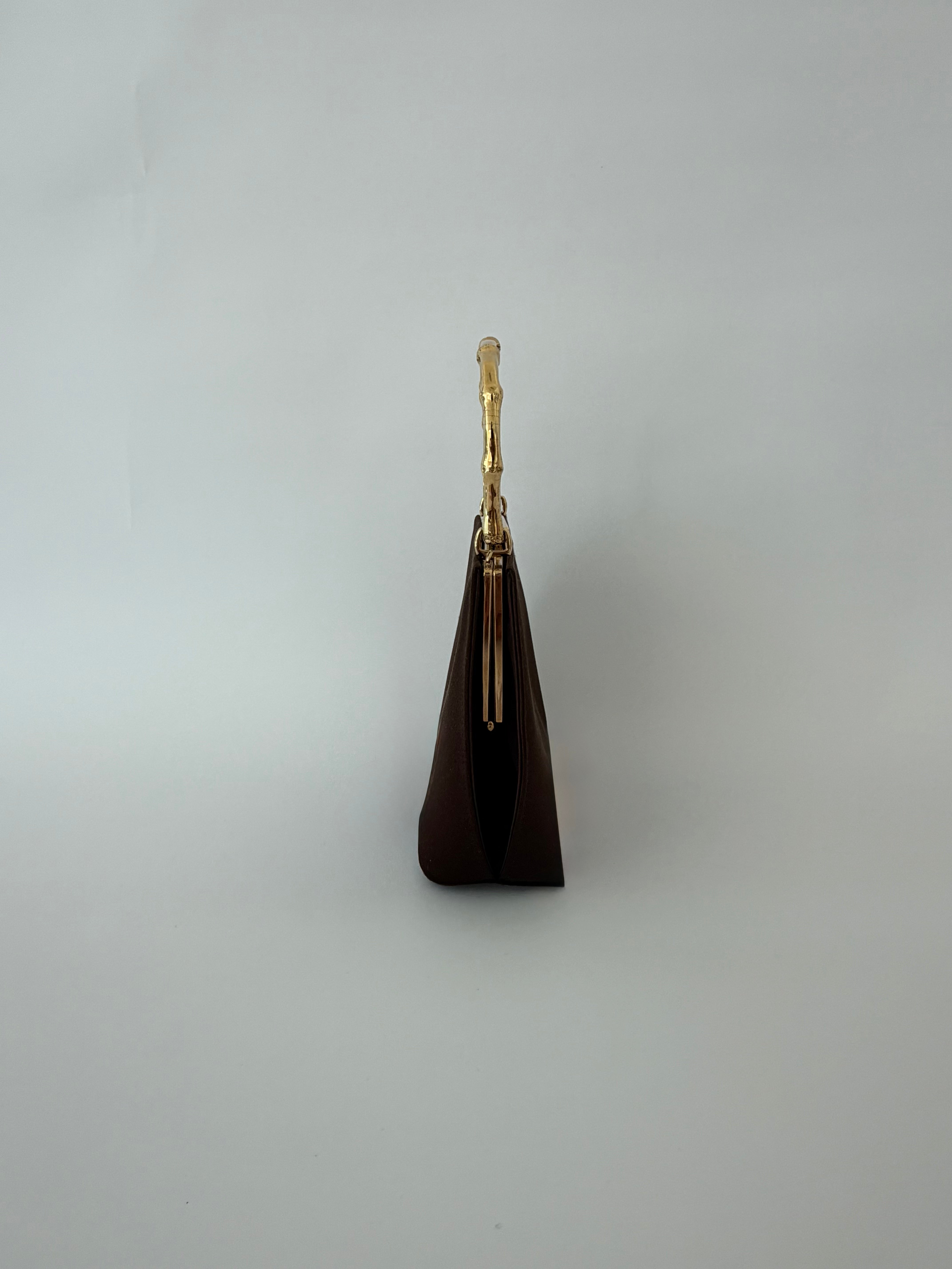 Gucci Vintage Satin Handbag Brown