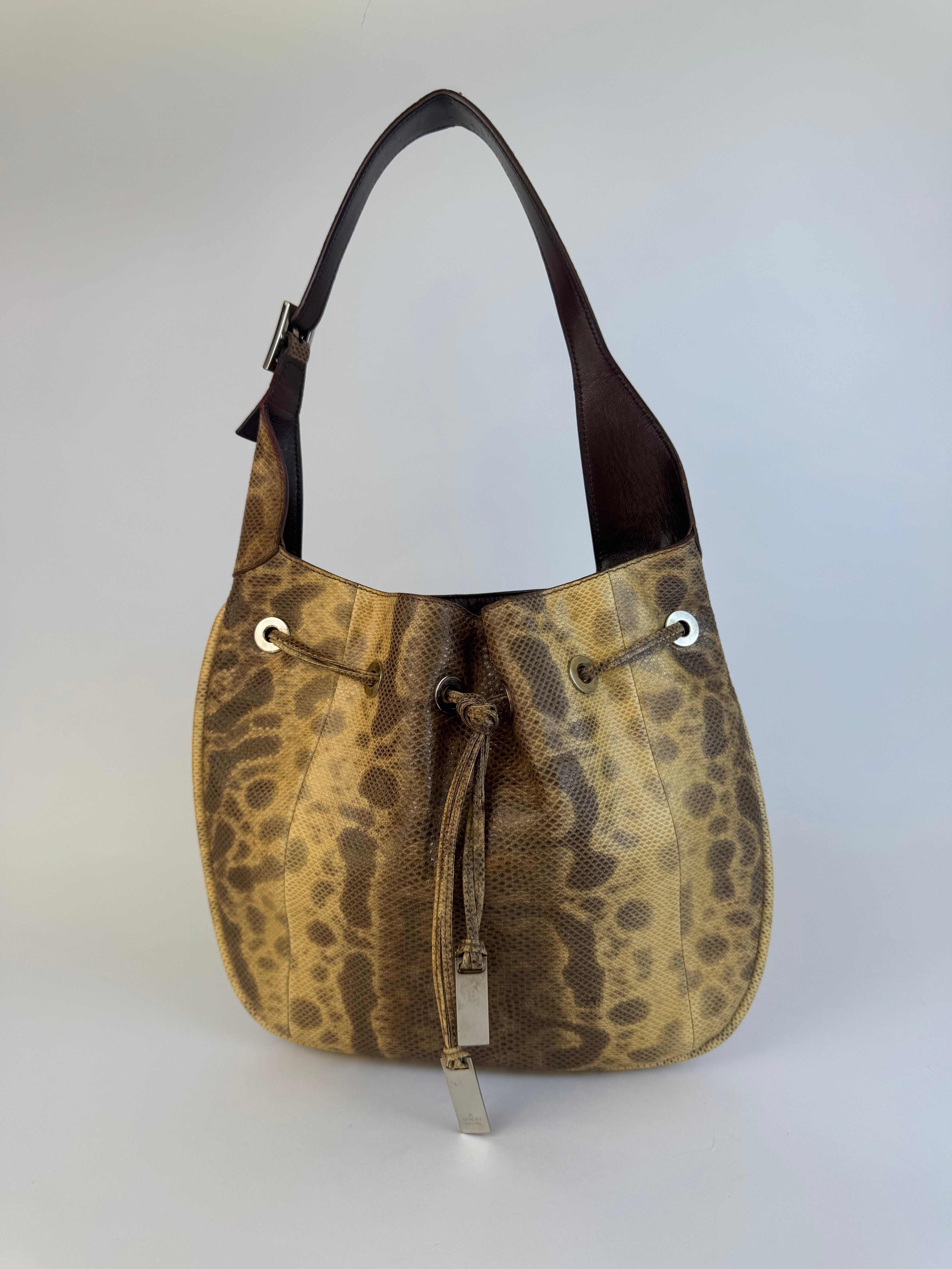 Gucci Vintage Python Shoulder Bag